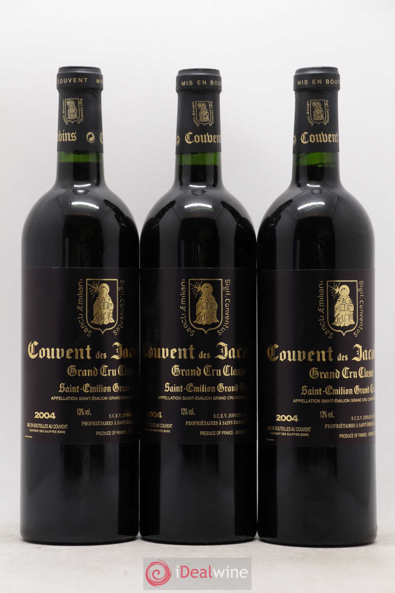 Château Couvent des Jacobins Grand Cru Classé 2004 - Lot de 6 bouteilles - 2