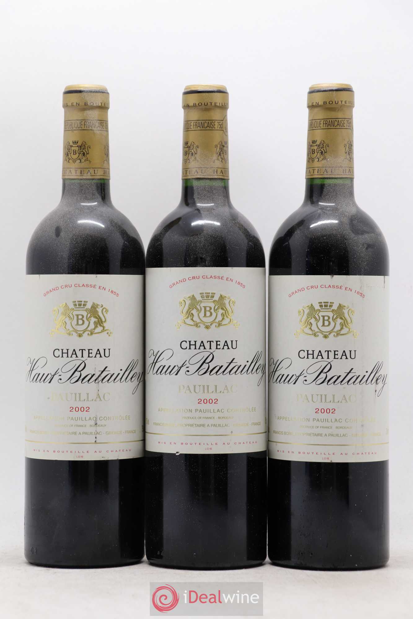 Château Haut Batailley 5ème Grand Cru Classé 2002 - Lot de 12 bouteilles - 1