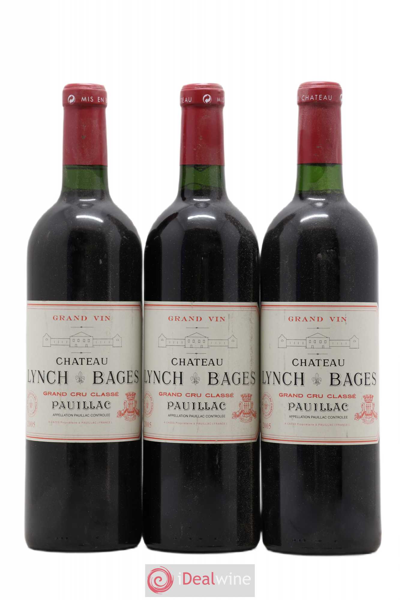 Château Lynch Bages 5ème Grand Cru Classé 2005 - Lot de 3 bouteilles - 0