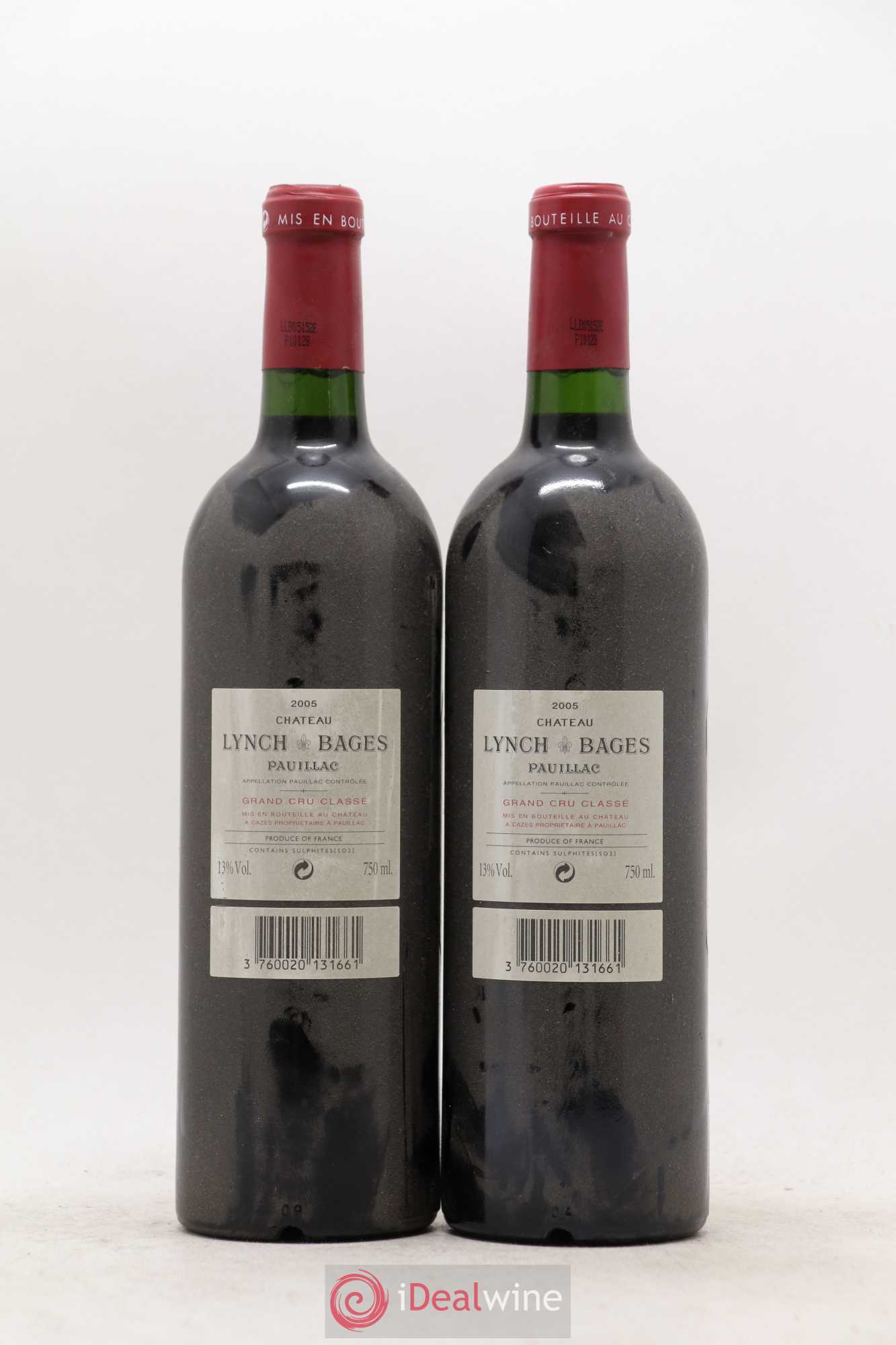Château Lynch Bages 5ème Grand Cru Classé 2005 - Lot de 2 bouteilles - 1