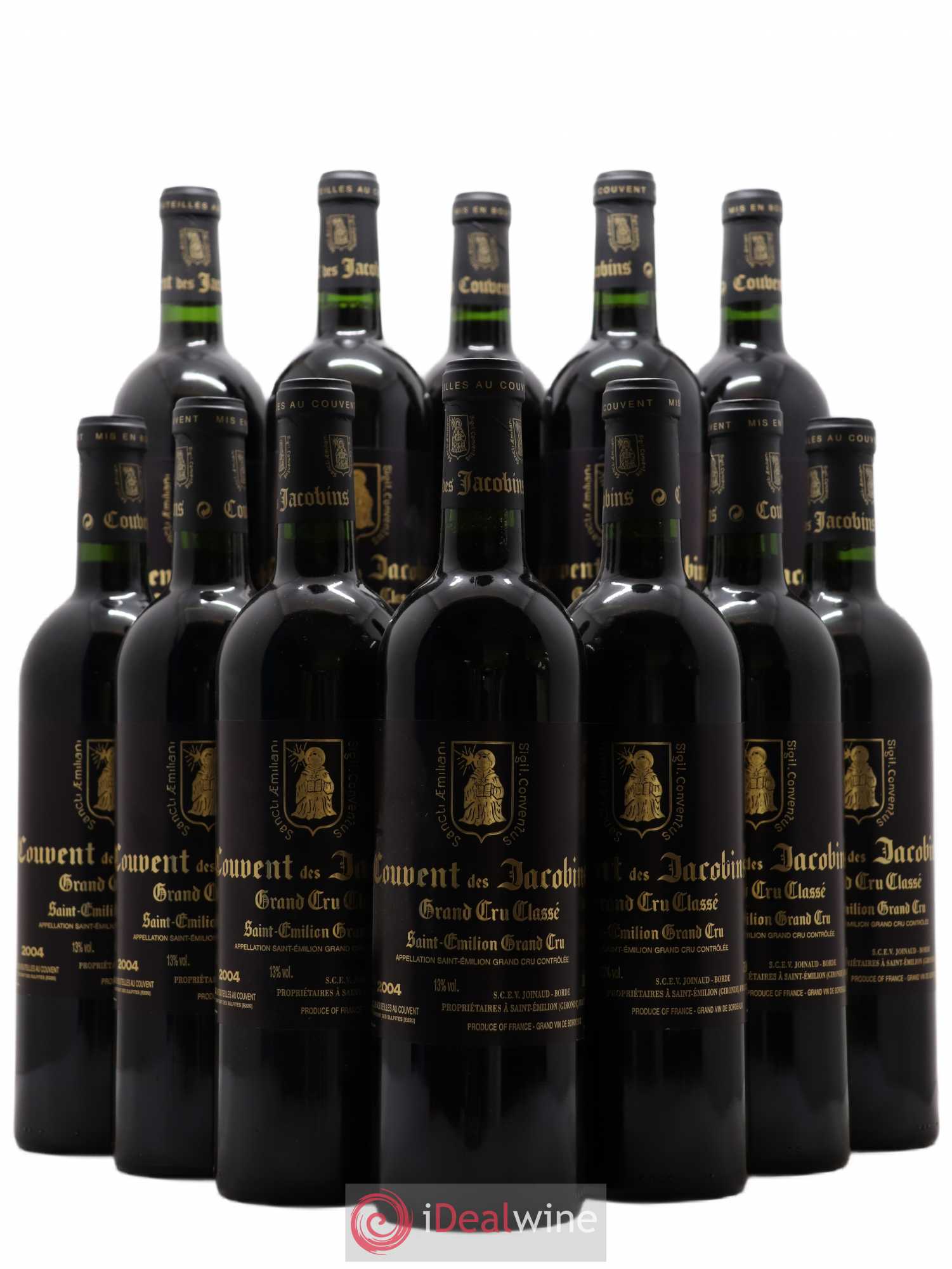 Château Couvent des Jacobins Grand Cru Classé 2004 - Lot de 12 bouteilles - 0