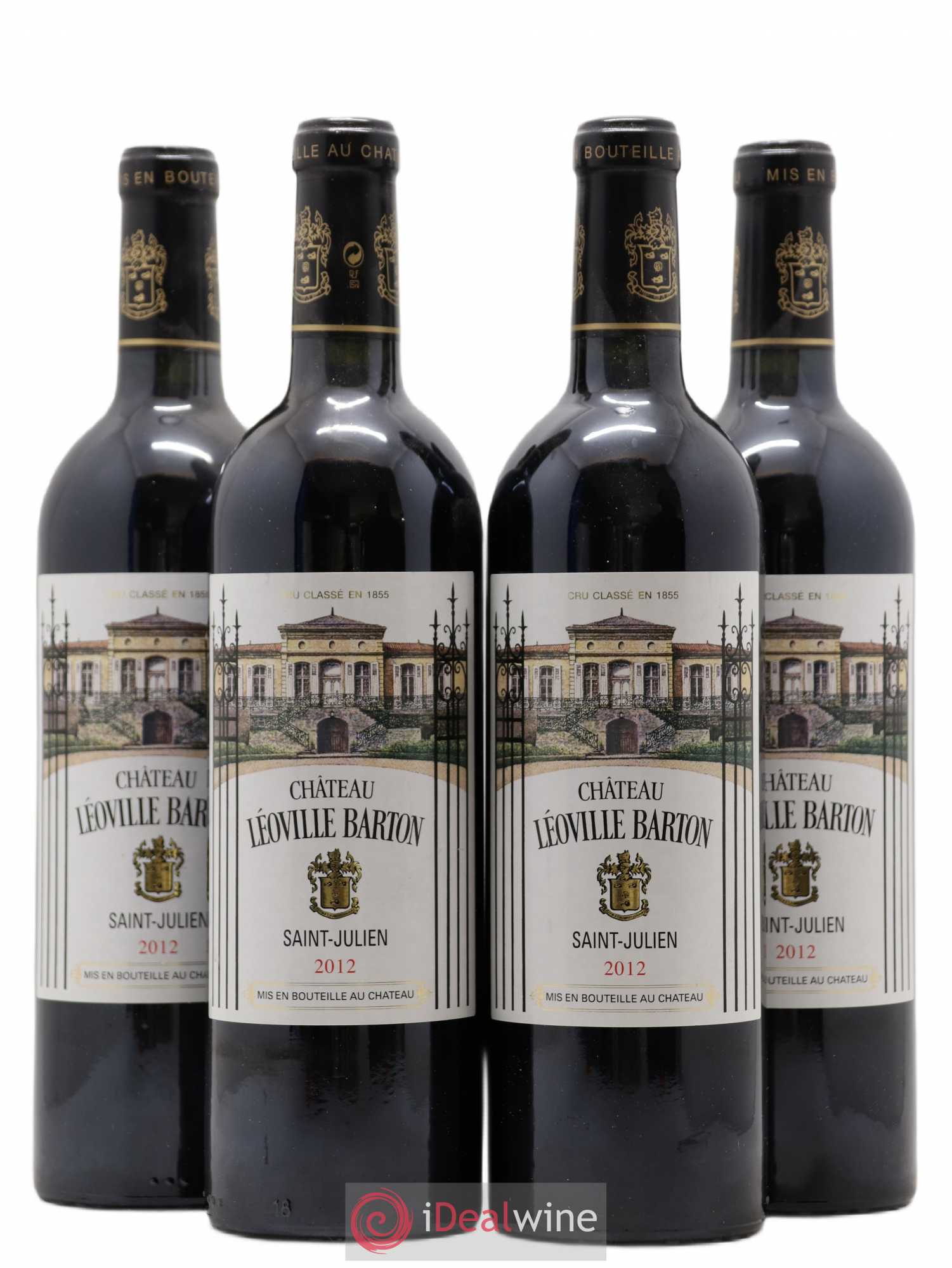 Château Léoville Barton 2ème Grand Cru Classé 2012 - Lot de 4 bouteilles - 0