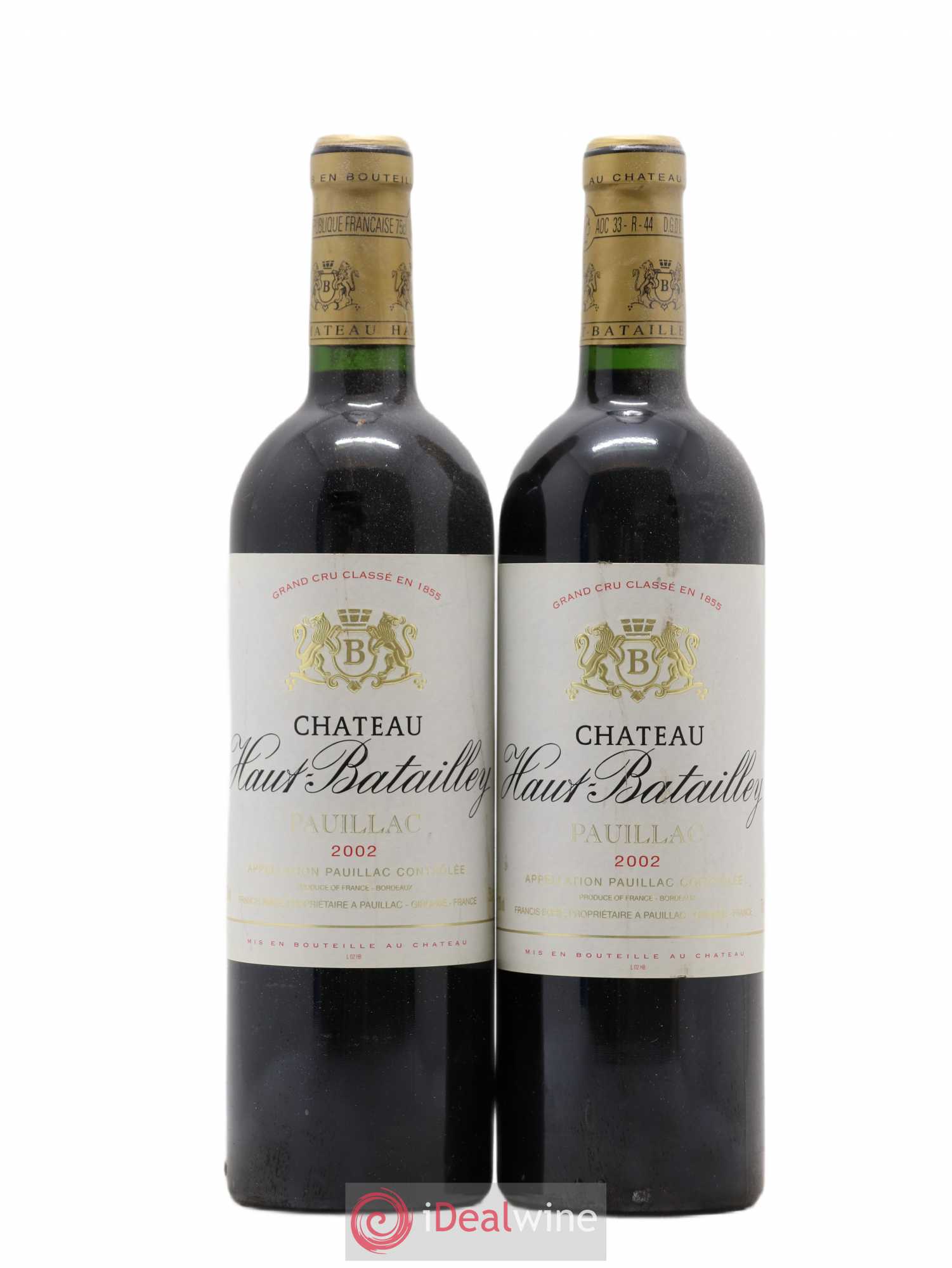 Château Haut Batailley 5ème Grand Cru Classé 2002 - Lot de 2 bouteilles - 0