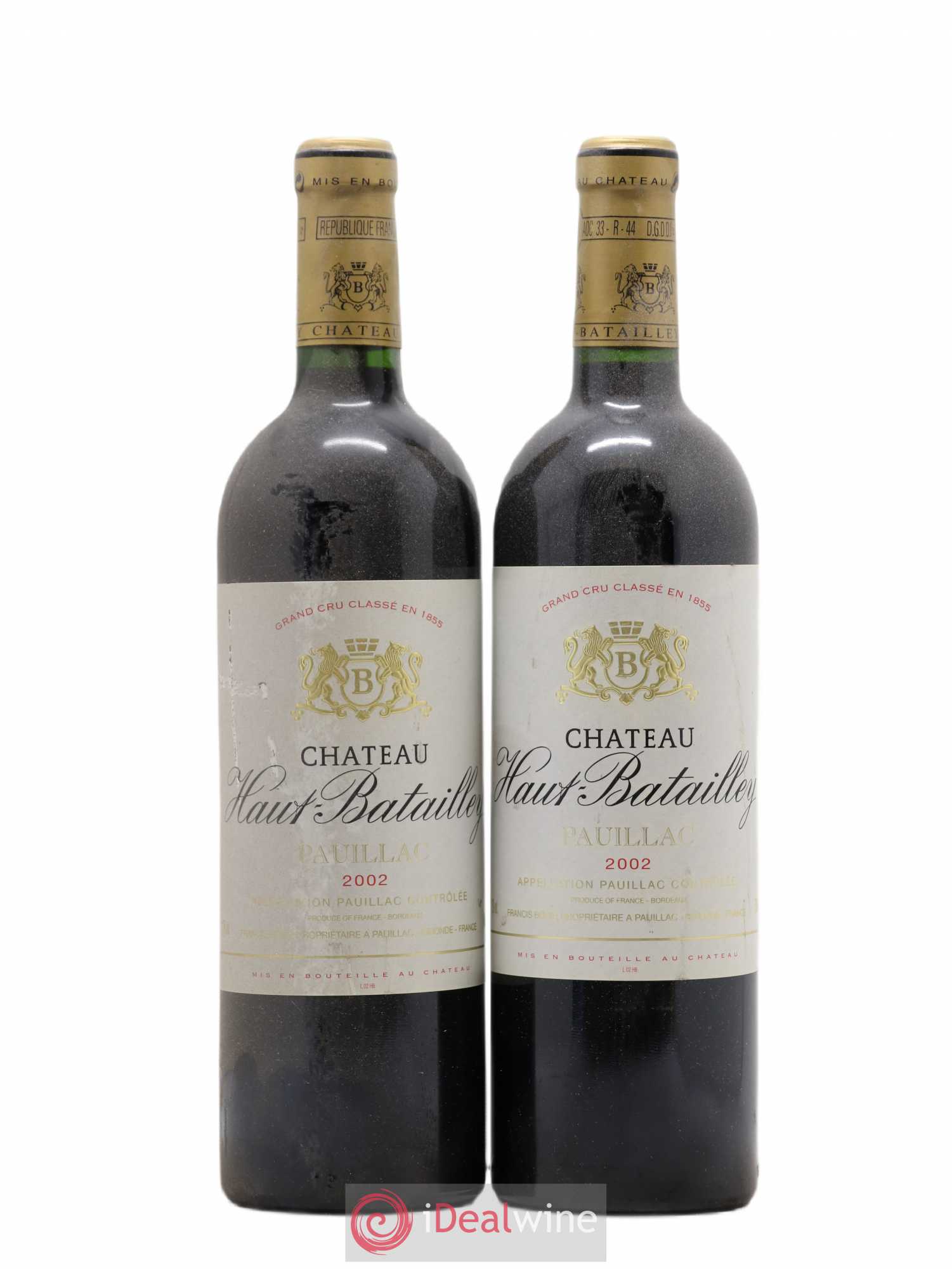 Château Haut Batailley 5ème Grand Cru Classé 2002 - Lot de 2 bouteilles - 0