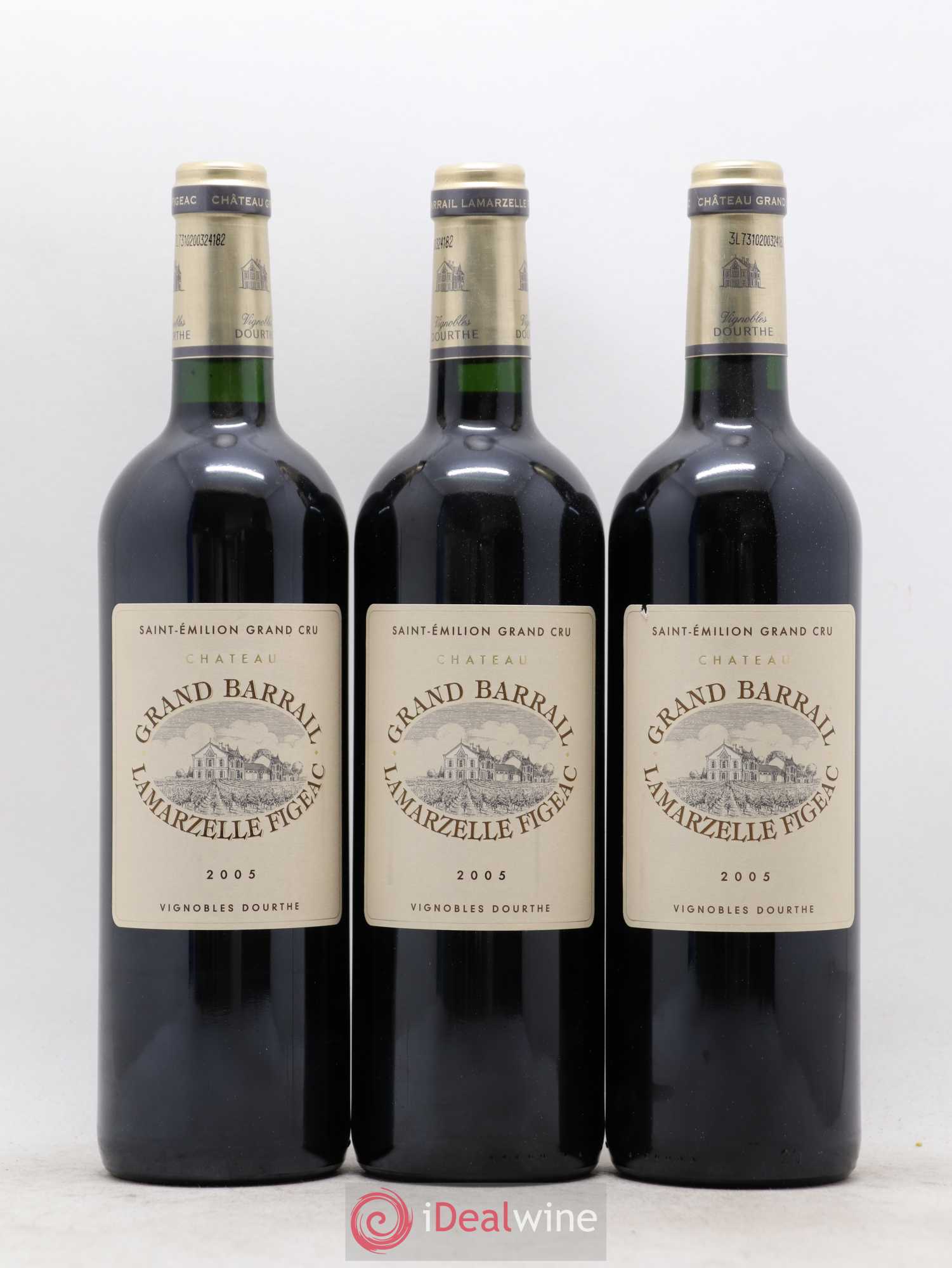 Château Grand Barrail Lamarzelle Figeac Grand Cru Classé 2005 - Lot de 6 bouteilles - 1