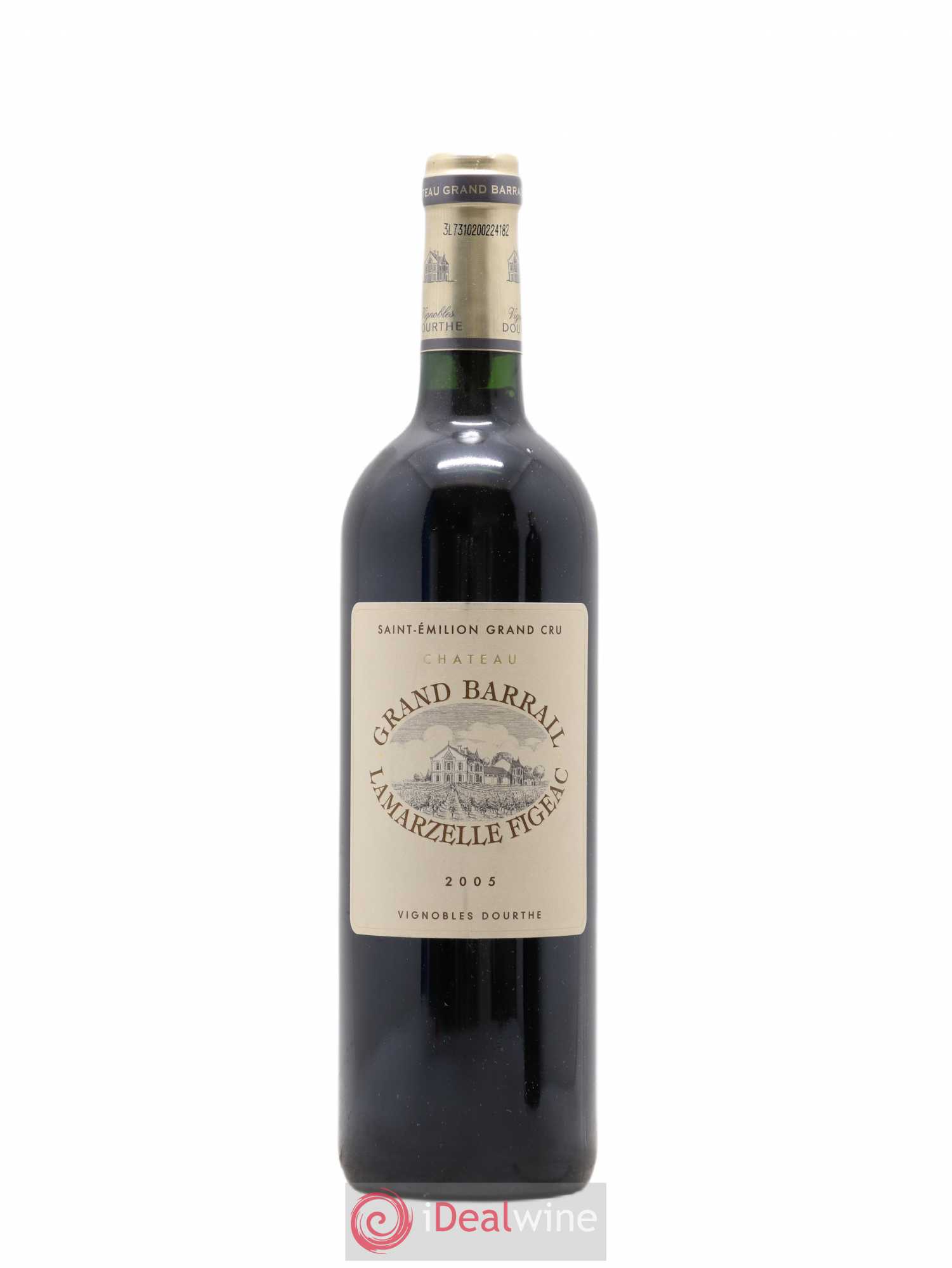 Château Grand Barrail Lamarzelle Figeac Grand Cru Classé 2005 - Lot de 1 bouteille - 0