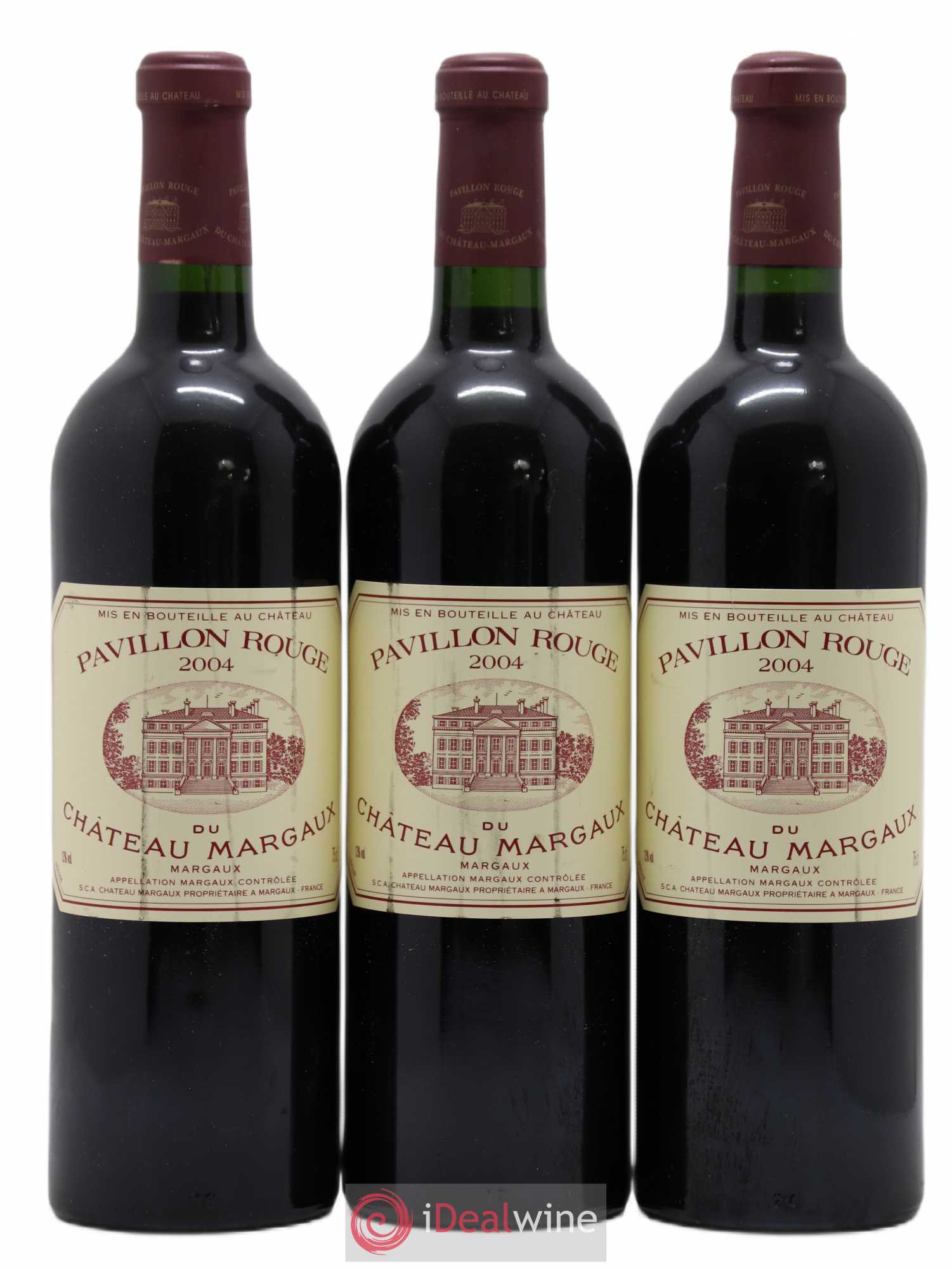 Pavillon Rouge du Château Margaux Second Vin 2004 - Lot de 3 bouteilles - 0