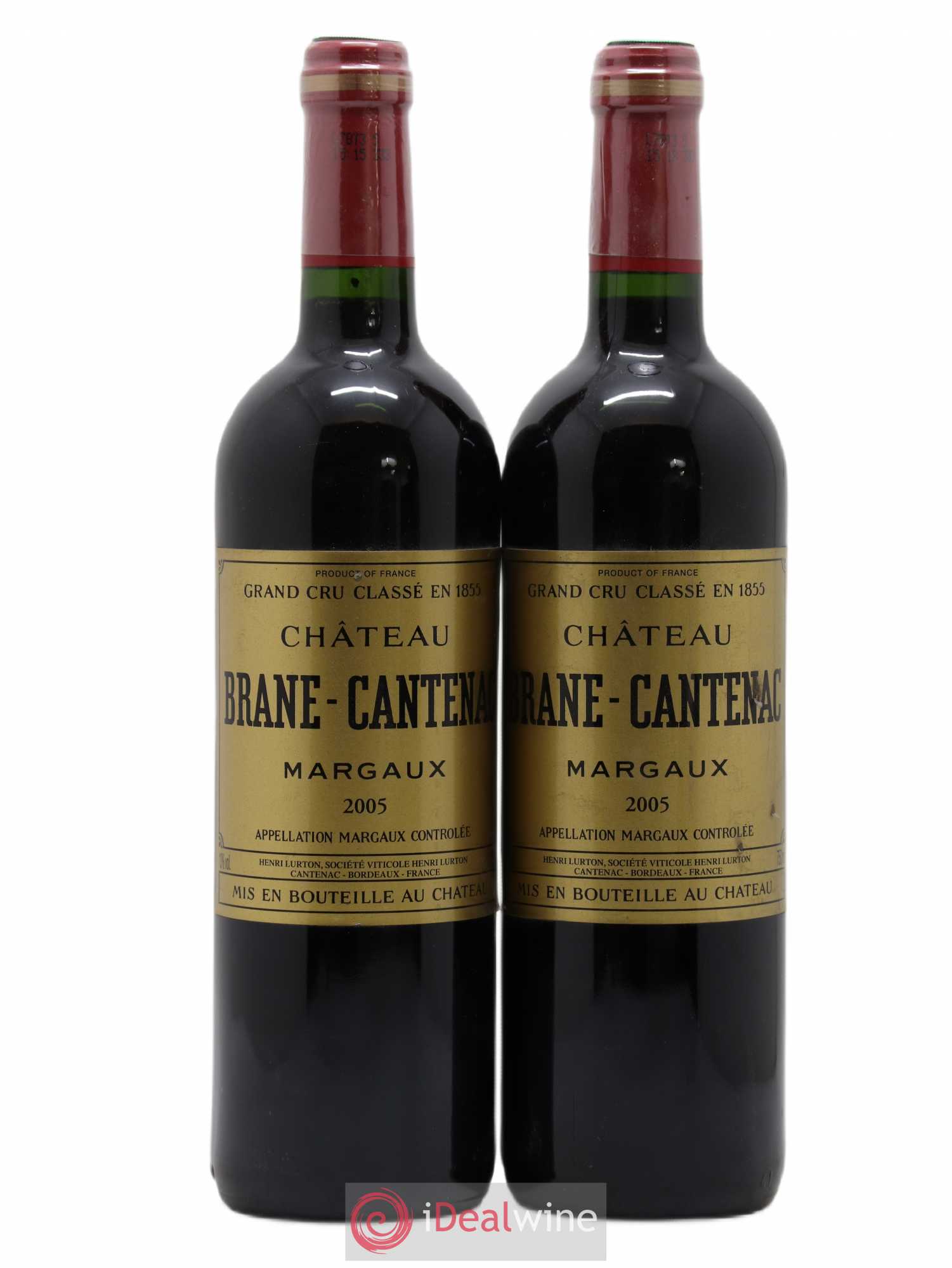 Château Brane Cantenac 2ème Grand Cru Classé 2005 - Lot de 2 bouteilles - 0