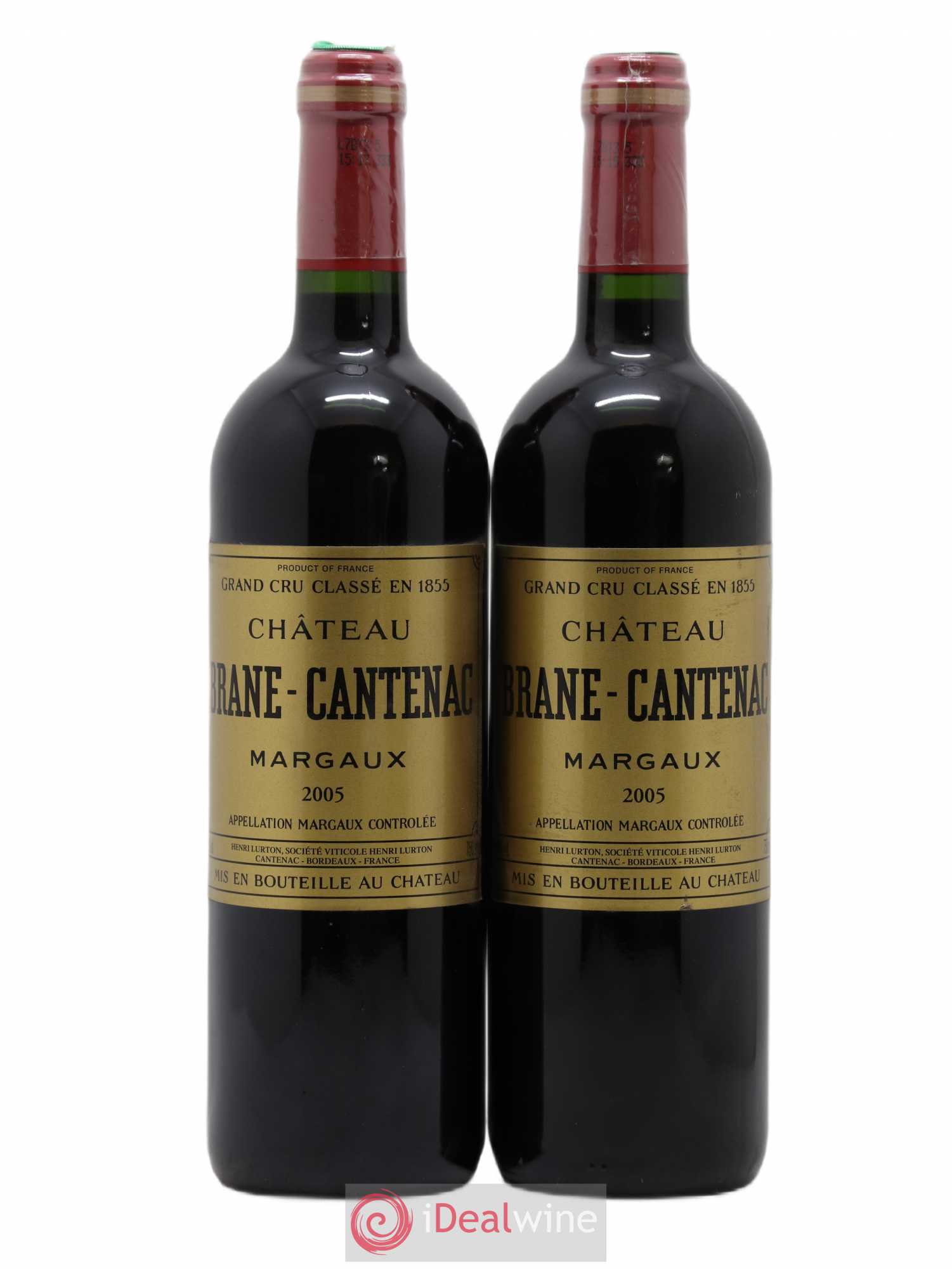 Château Brane Cantenac 2ème Grand Cru Classé 2005 - Lot de 2 bouteilles - 0