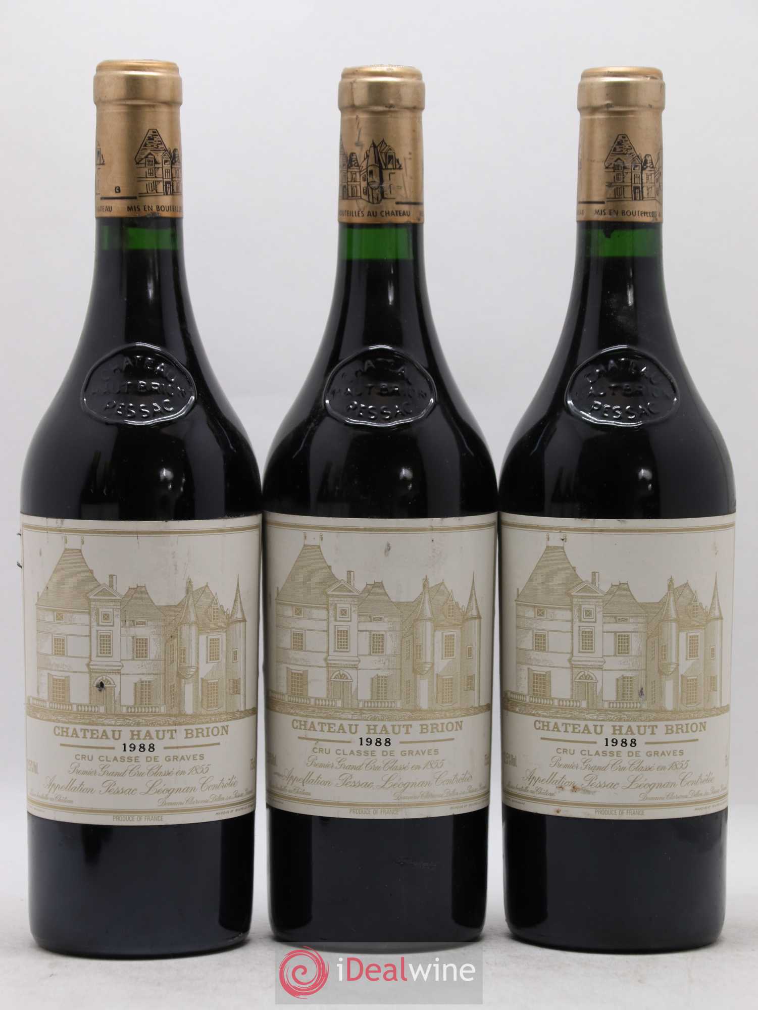 Château Haut Brion 1er Grand Cru Classé 1988 - Lot de 6 bouteilles - 1