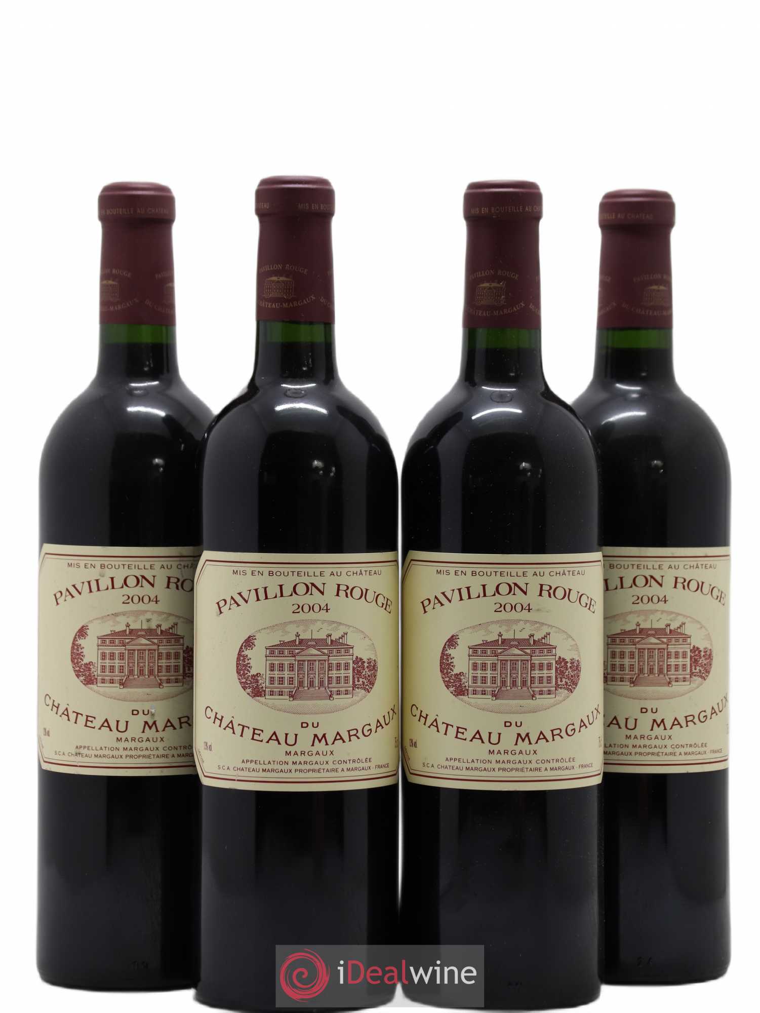 Pavillon Rouge du Château Margaux Second Vin 2004 - Lot de 4 bouteilles - 0