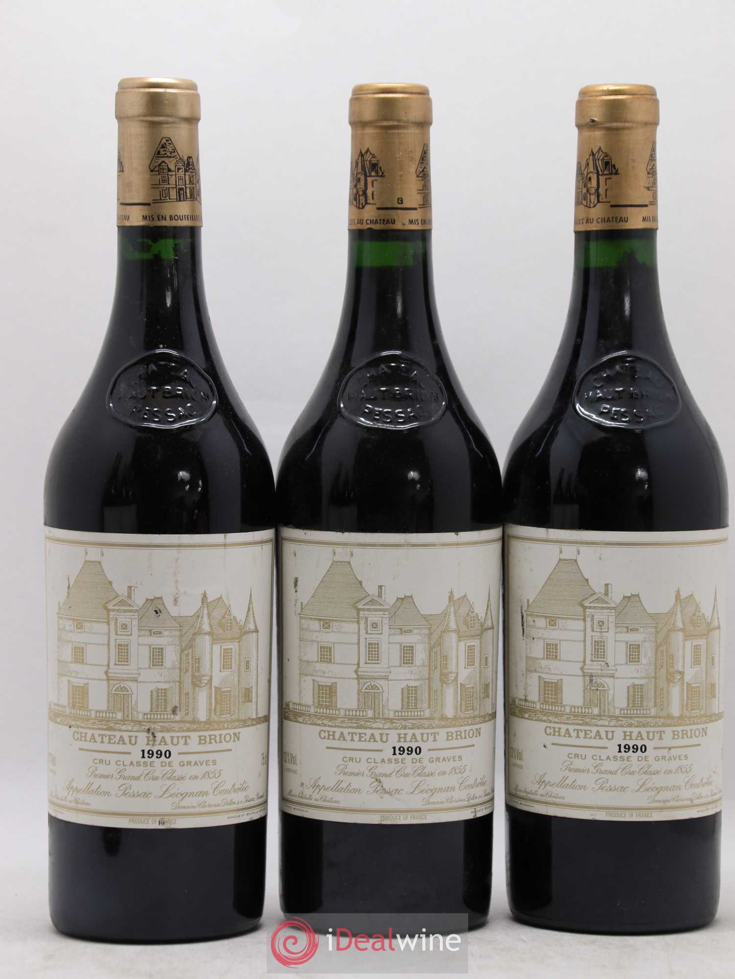 Château Haut Brion 1er Grand Cru Classé 1990 - Lot de 6 bouteilles - 1