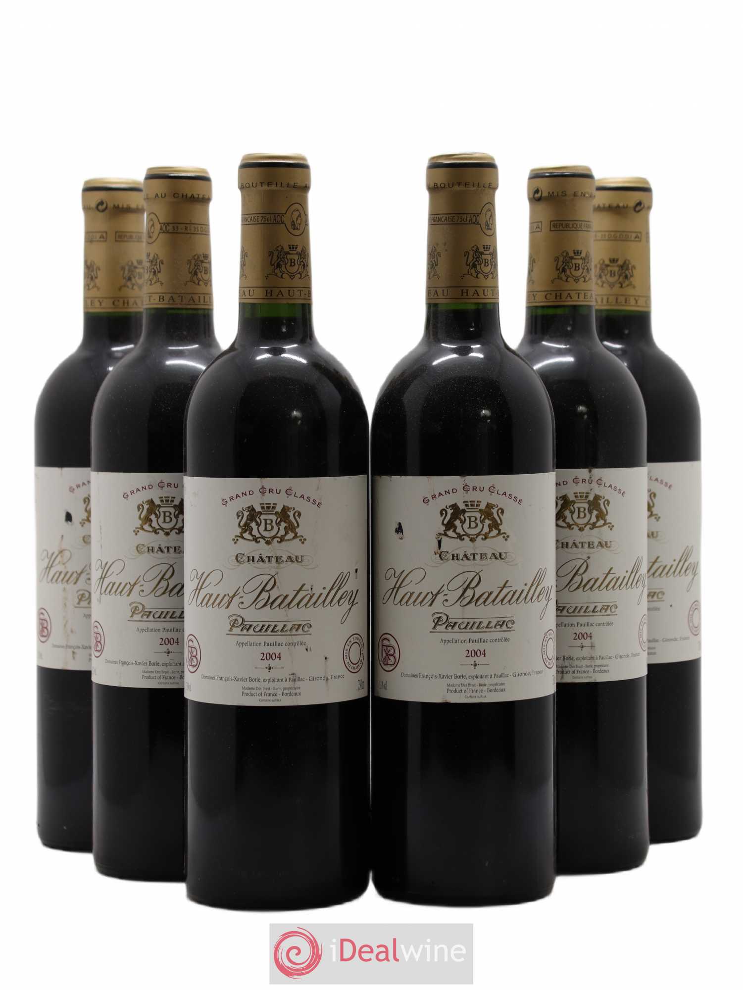 Château Haut Batailley 5ème Grand Cru Classé 2004 - Lot de 6 bouteilles - 0