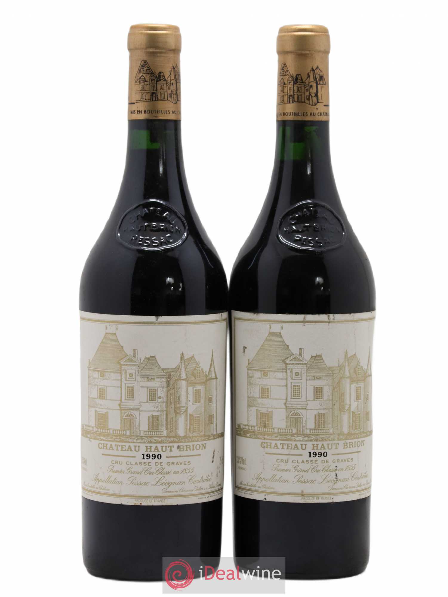 Château Haut Brion 1er Grand Cru Classé 1990 - Lot de 2 bouteilles - 0