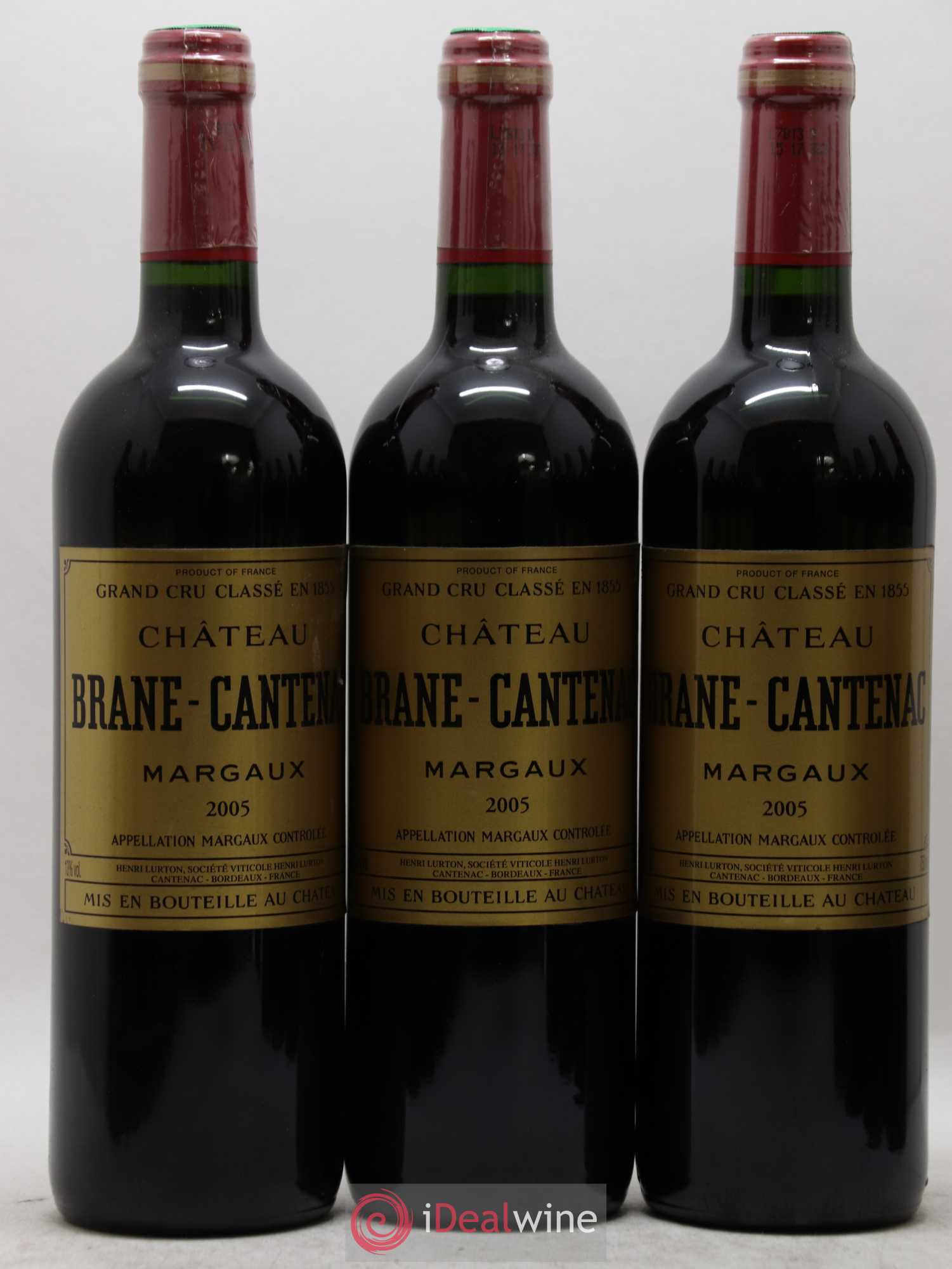 Château Brane Cantenac 2ème Grand Cru Classé 2005 - Lot de 12 bouteilles - 1