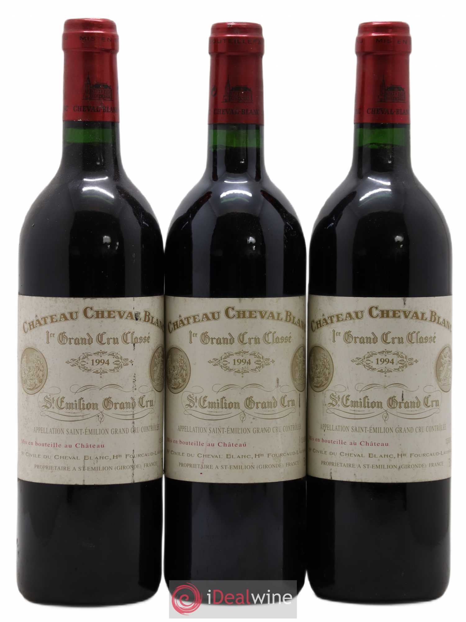 Château Cheval Blanc 1er Grand Cru Classé A 1994 - Lot de 3 bouteilles - 0