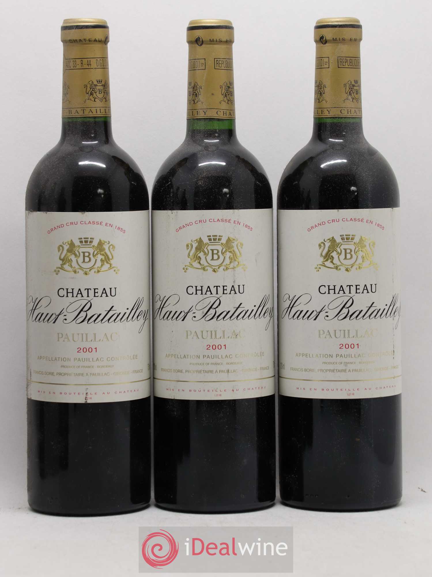 Château Haut Batailley 5ème Grand Cru Classé 2001 - Lot de 6 bouteilles - 1