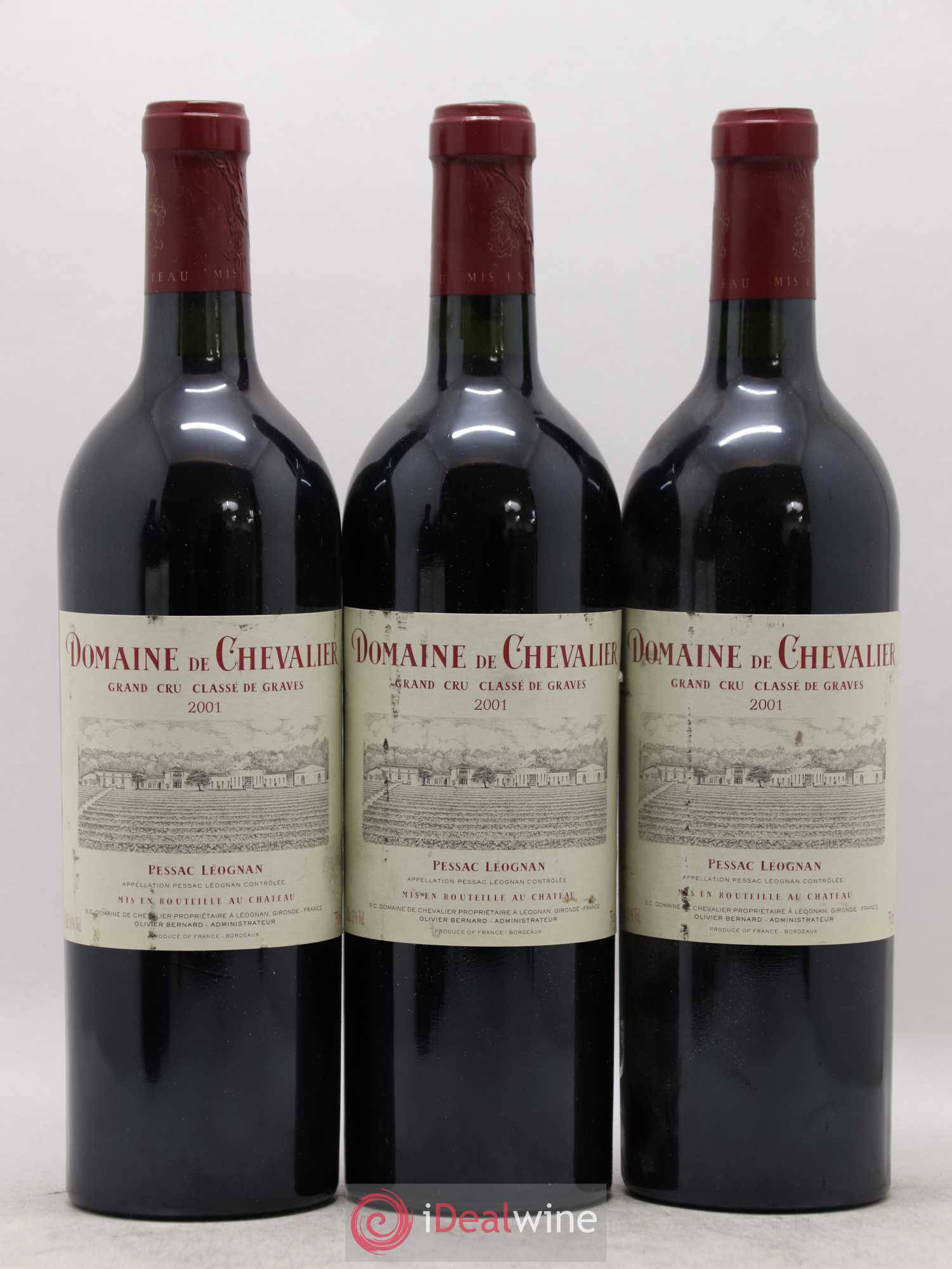 Domaine de Chevalier Cru Classé de Graves 2001 - Lot de 12 bouteilles - 1