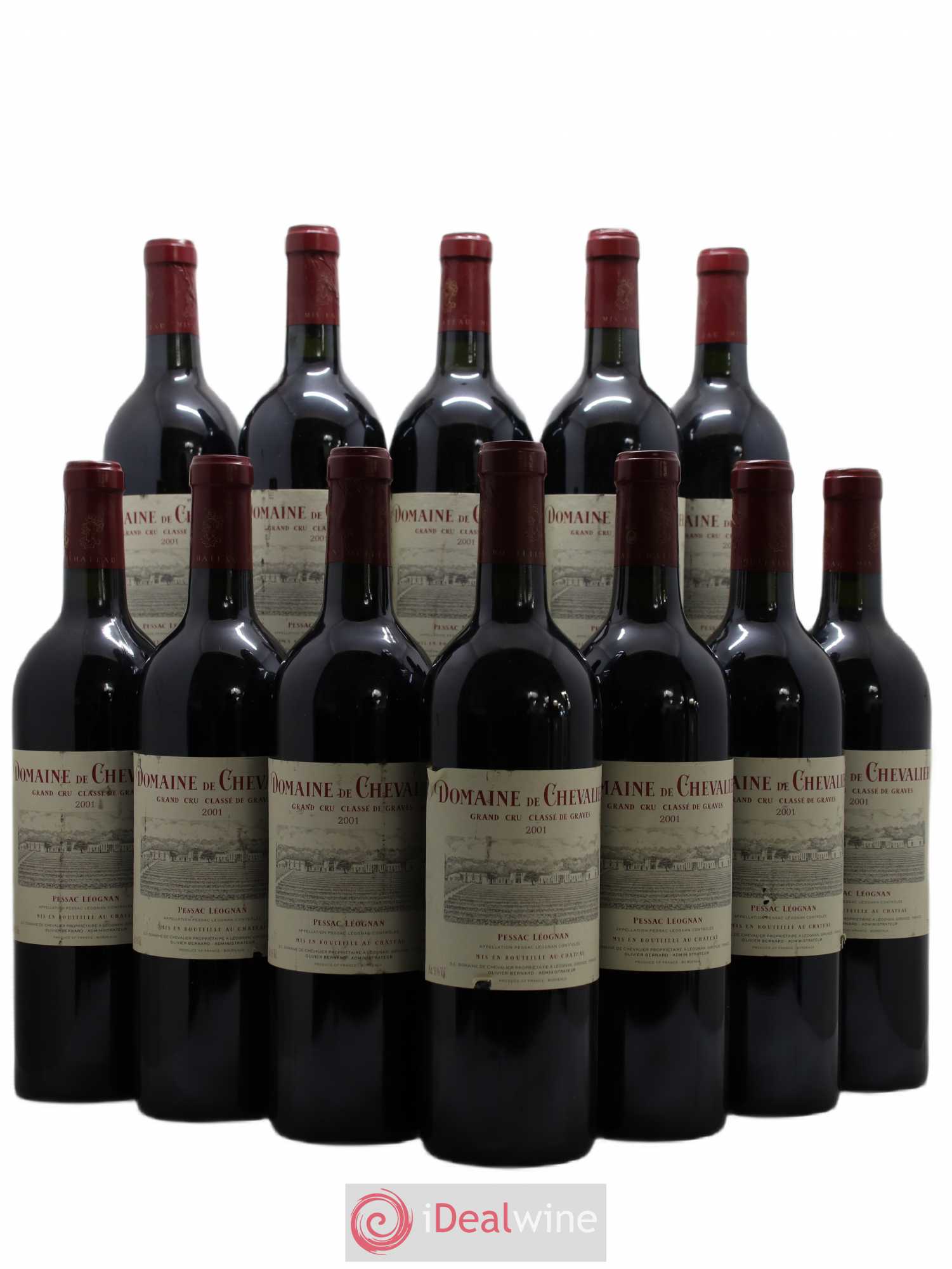 Domaine de Chevalier Cru Classé de Graves 2001 - Lot de 12 bouteilles - 0