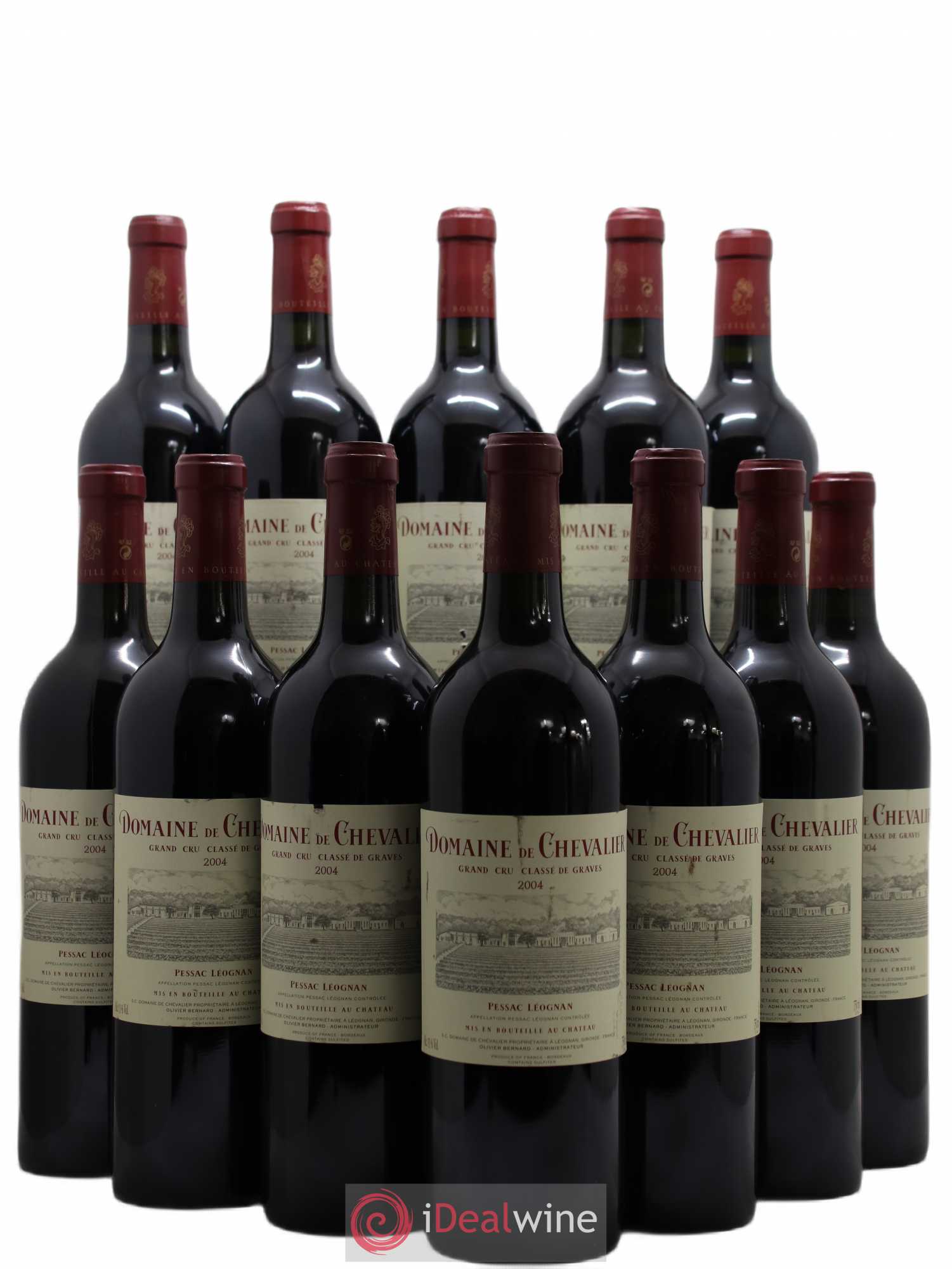 Domaine de Chevalier Cru Classé de Graves 2004 - Lot de 12 bouteilles - 0