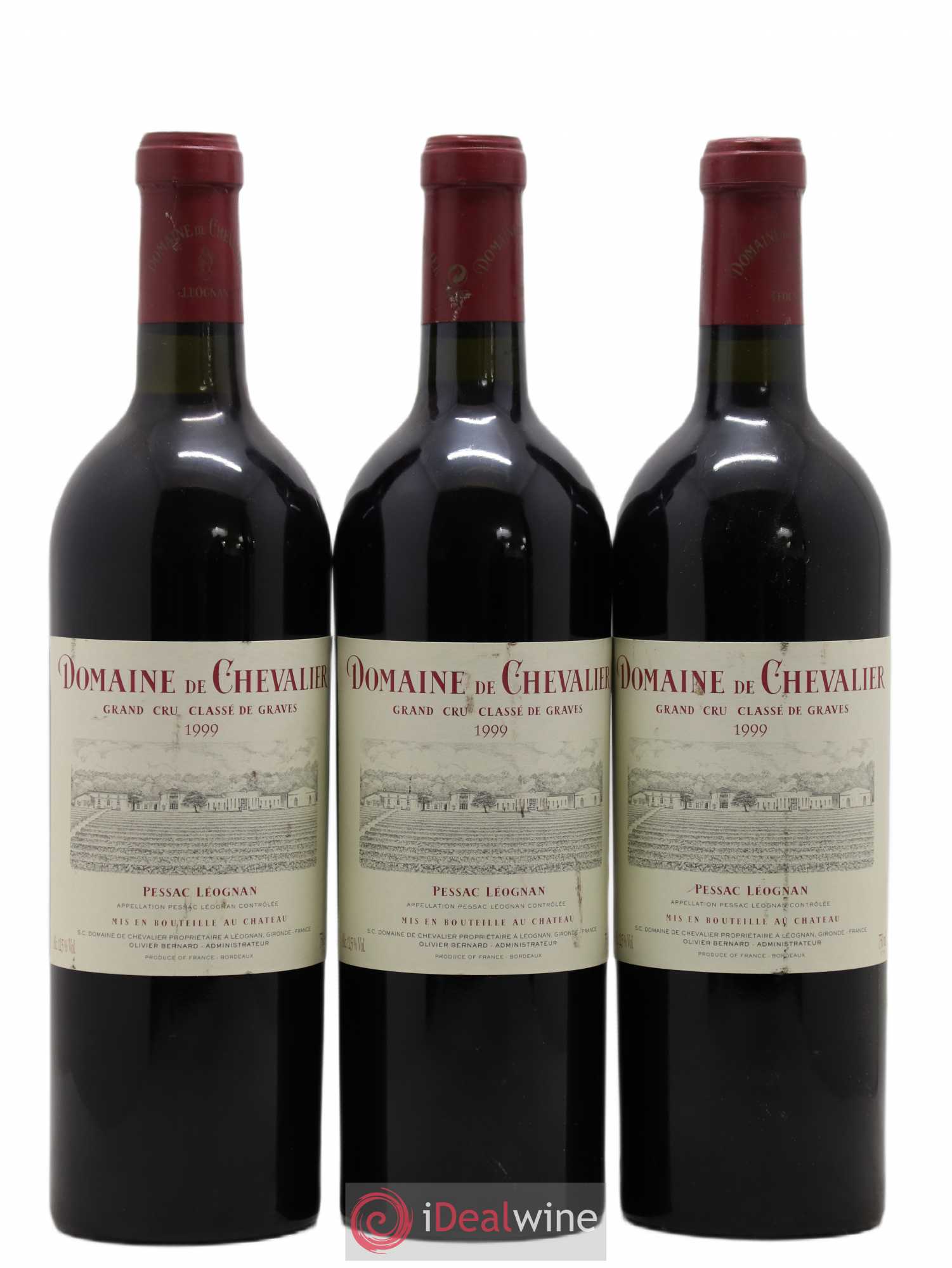 Domaine de Chevalier Cru Classé de Graves 1999 - Lot de 3 bouteilles - 0