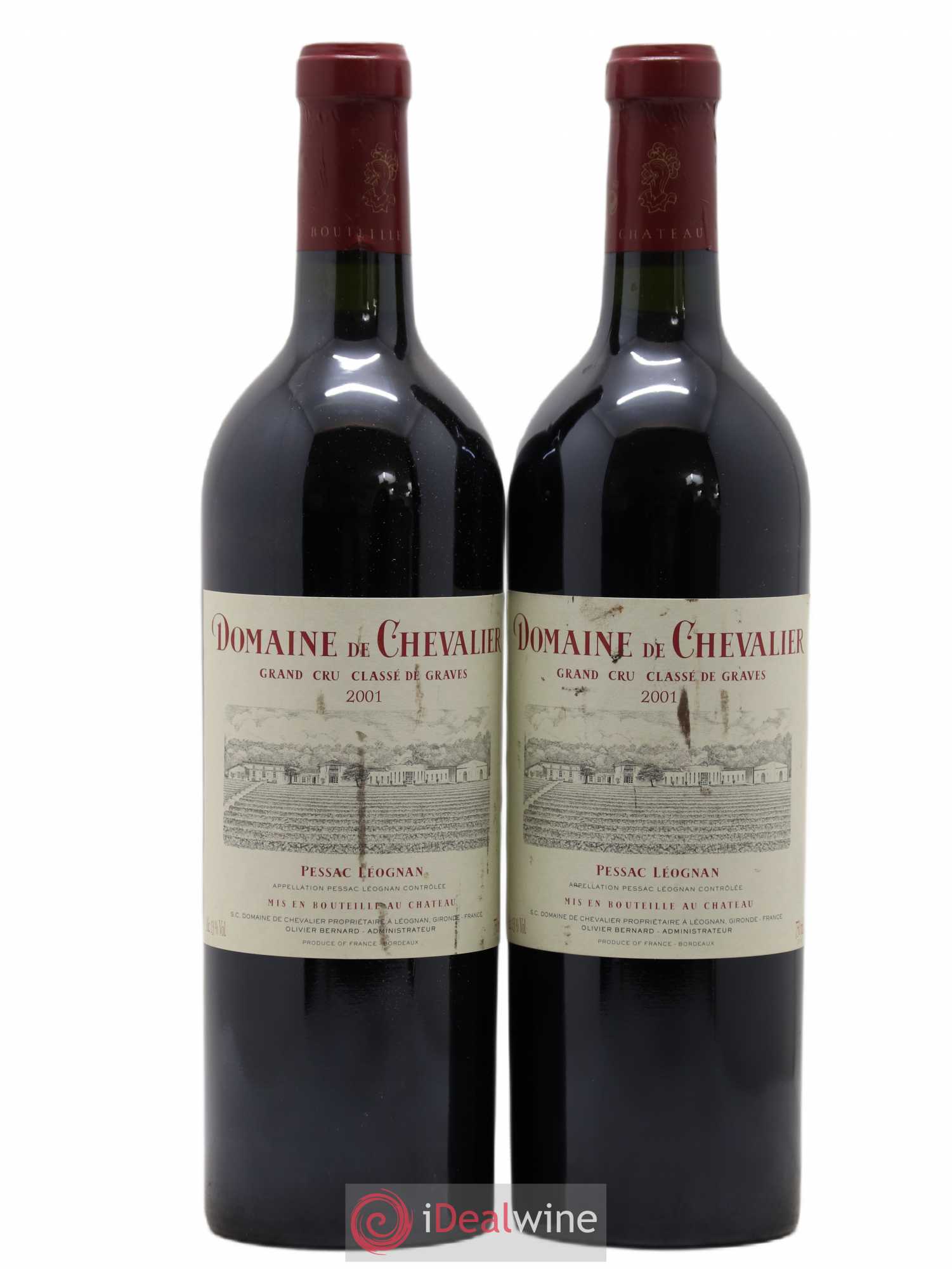 Domaine de Chevalier Cru Classé de Graves 2001 - Lot de 2 bouteilles - 0