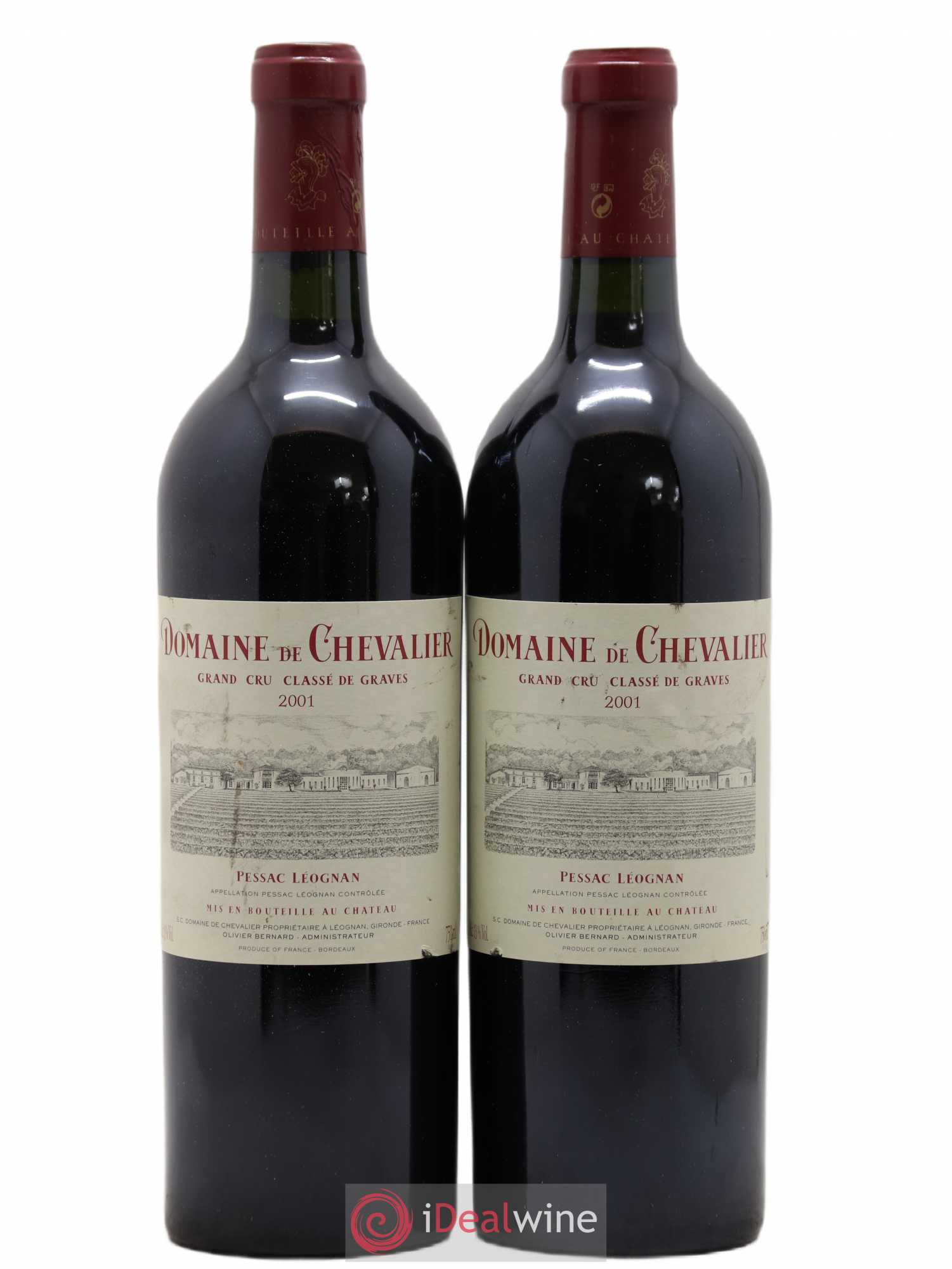 Domaine de Chevalier Cru Classé de Graves 2001 - Lot de 2 bouteilles - 0