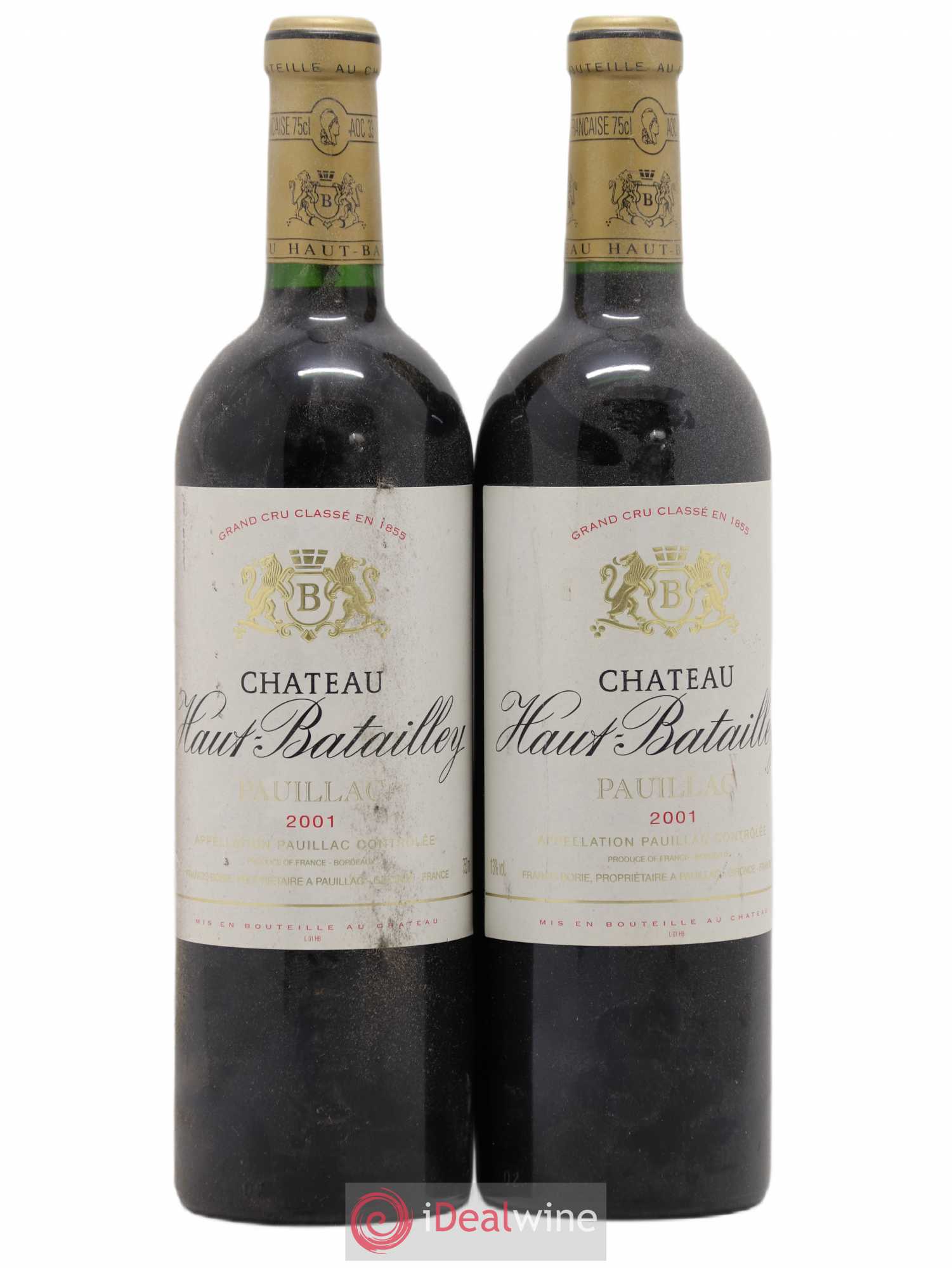 Château Haut Batailley 5ème Grand Cru Classé 2001 - Lot de 2 bouteilles - 0