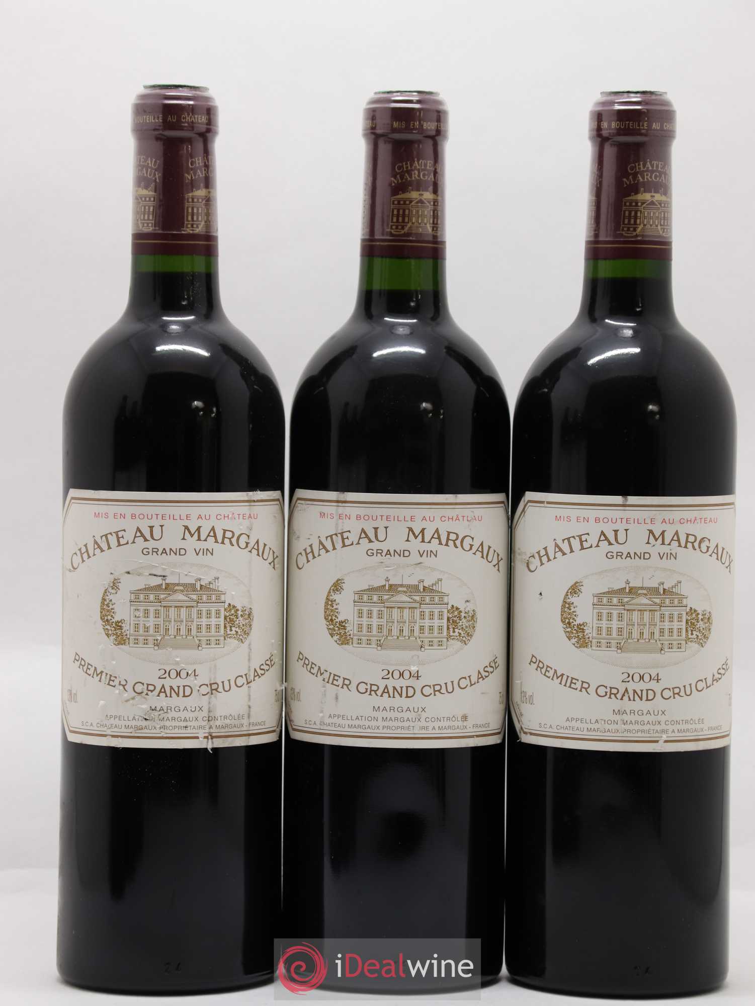 Château Margaux 1er Grand Cru Classé 2004 - Lot de 6 bouteilles - 1
