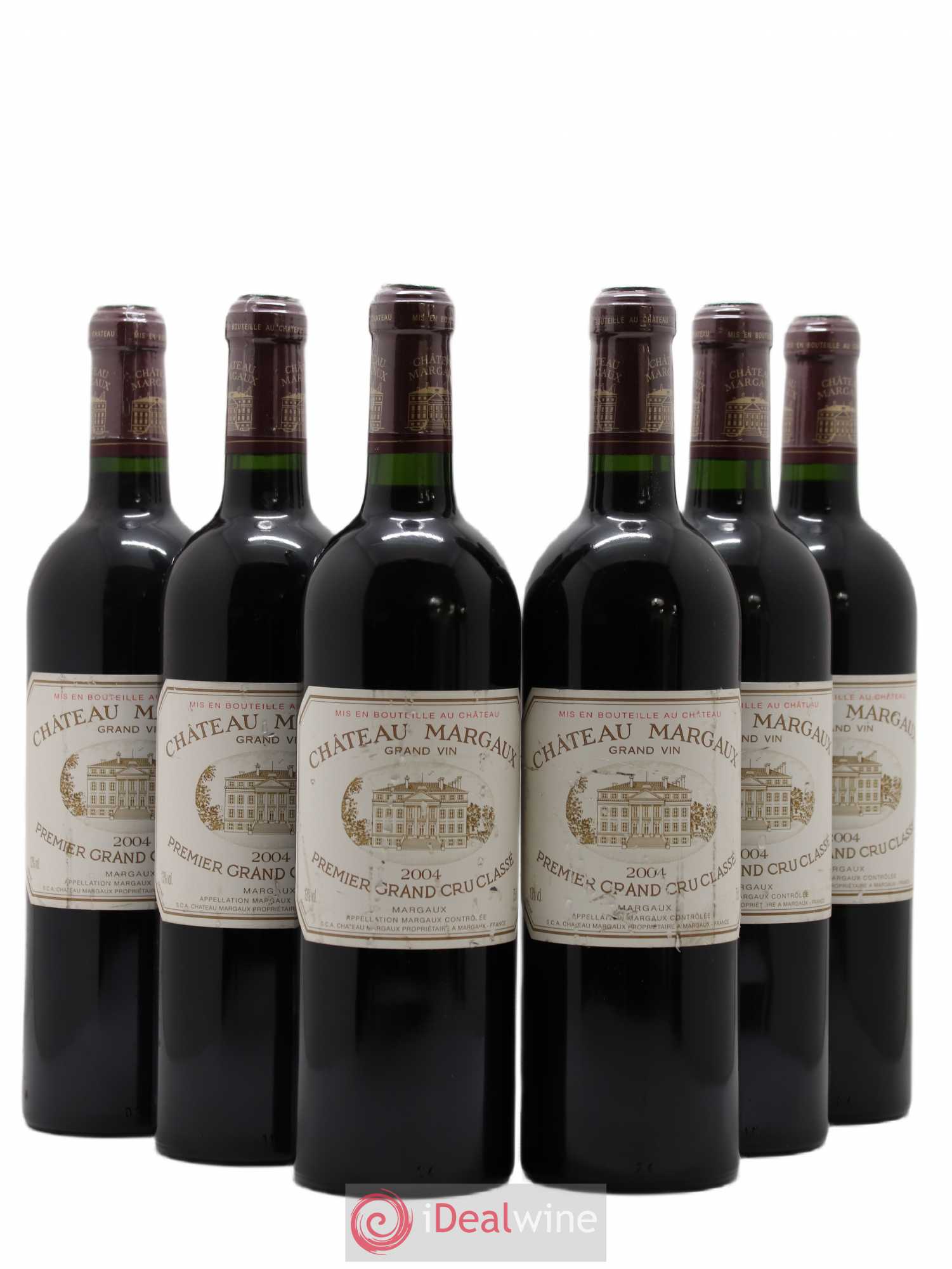Château Margaux 1er Grand Cru Classé 2004 - Lot de 6 bouteilles - 0