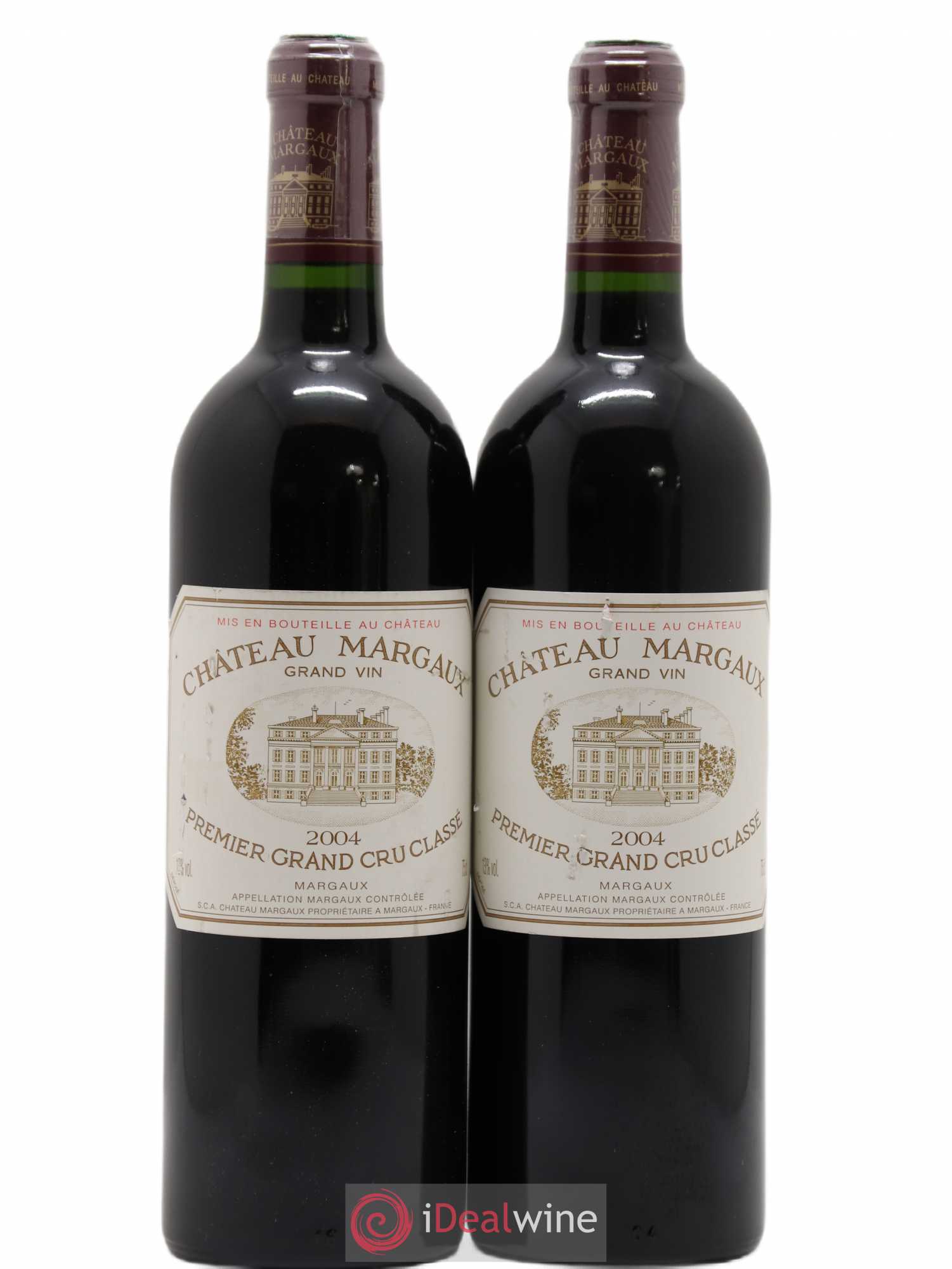 Château Margaux 1er Grand Cru Classé 2004 - Lot de 2 bouteilles - 0