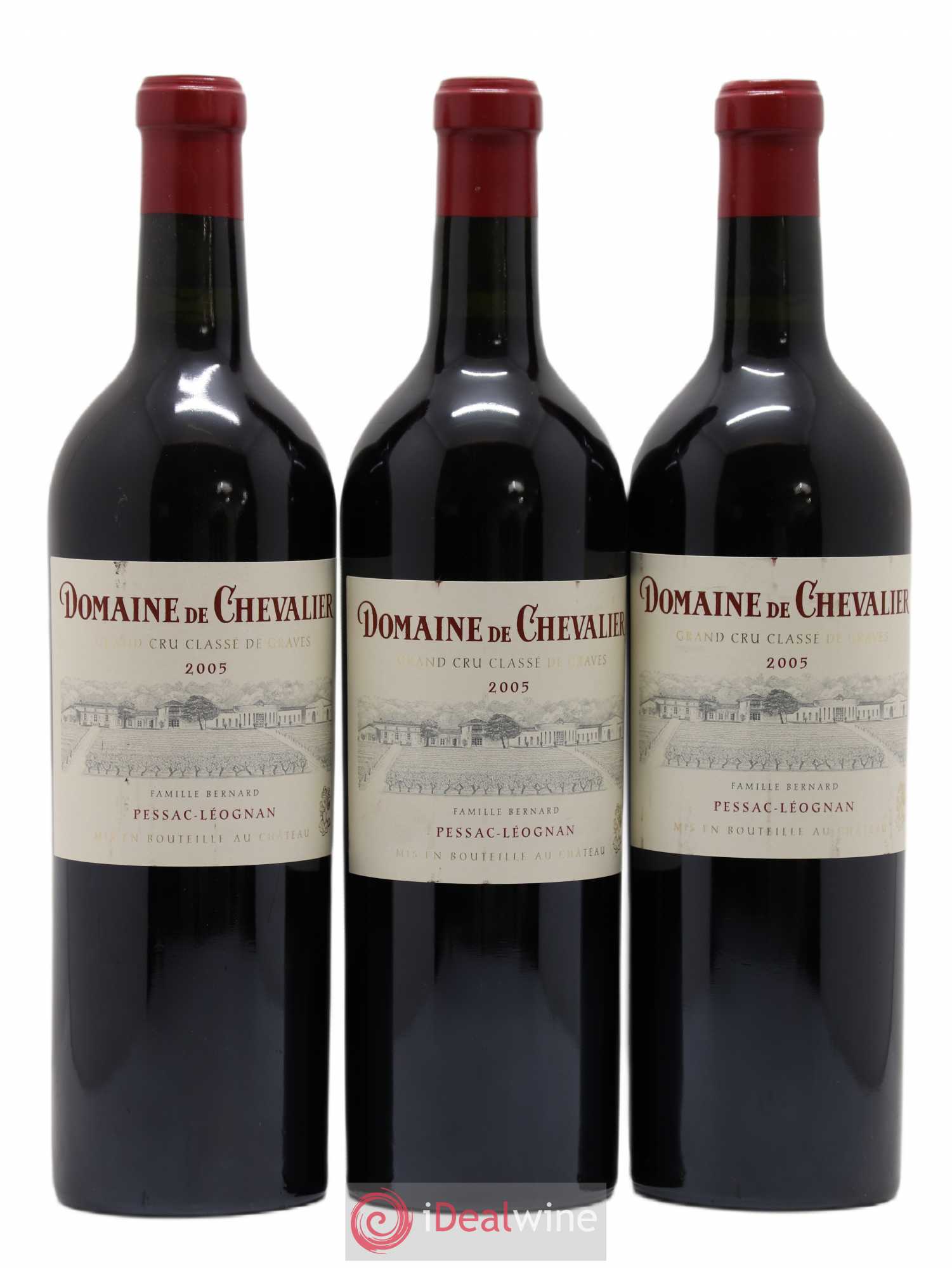 Domaine de Chevalier Cru Classé de Graves 2005 - Lot de 3 bouteilles - 0
