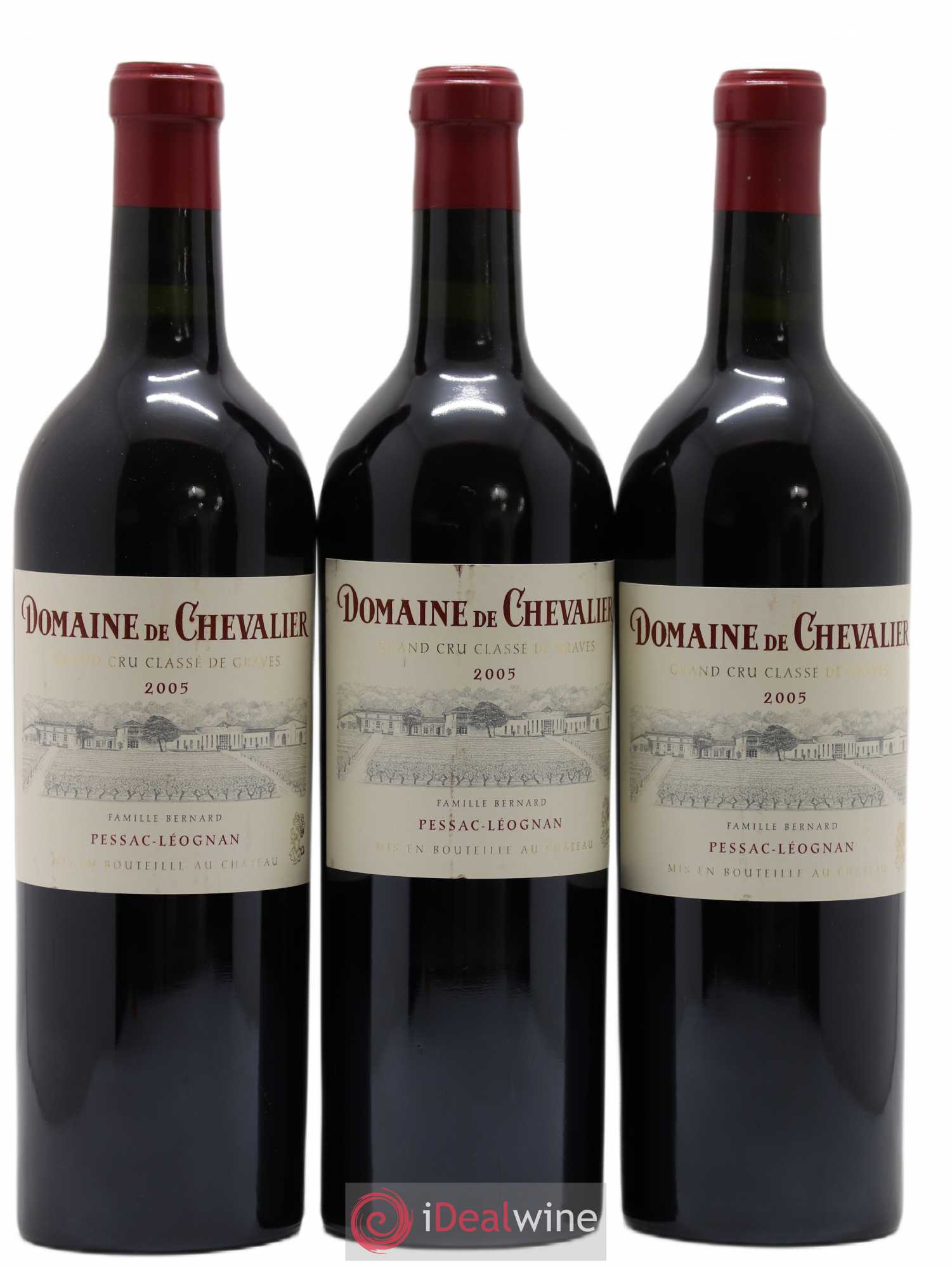 Domaine de Chevalier Cru Classé de Graves 2005 - Lot de 3 bouteilles - 0
