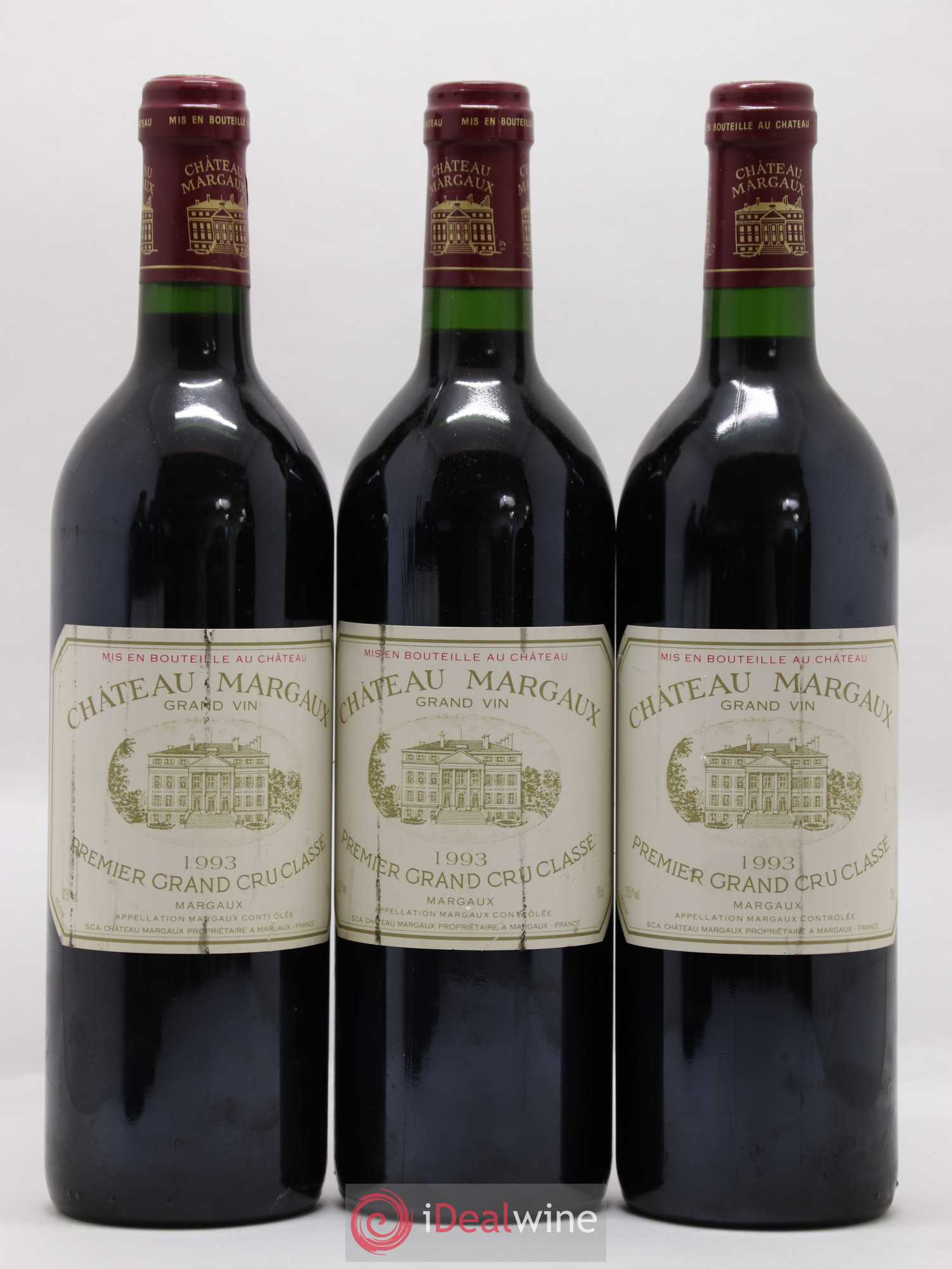 Château Margaux 1er Grand Cru Classé 1993 - Lot de 6 bouteilles - 1