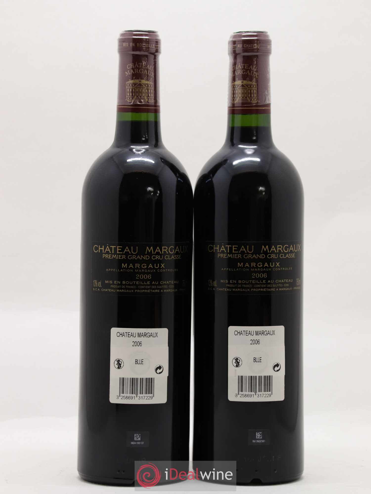 Château Margaux 1er Grand Cru Classé 2006 - Lot de 2 bouteilles - 1