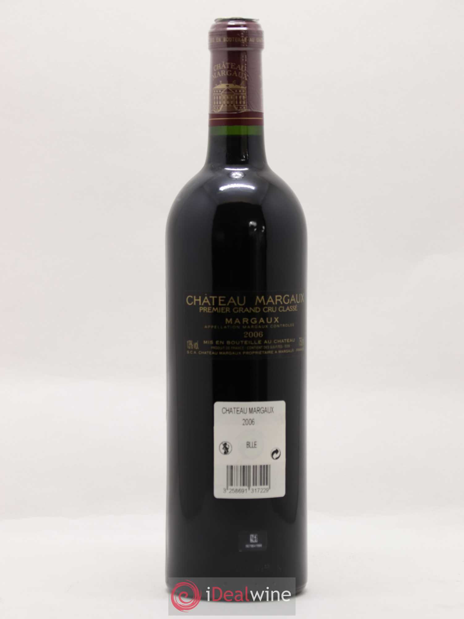 Château Margaux 1er Grand Cru Classé 2006 - Lot de 1 bouteille - 1