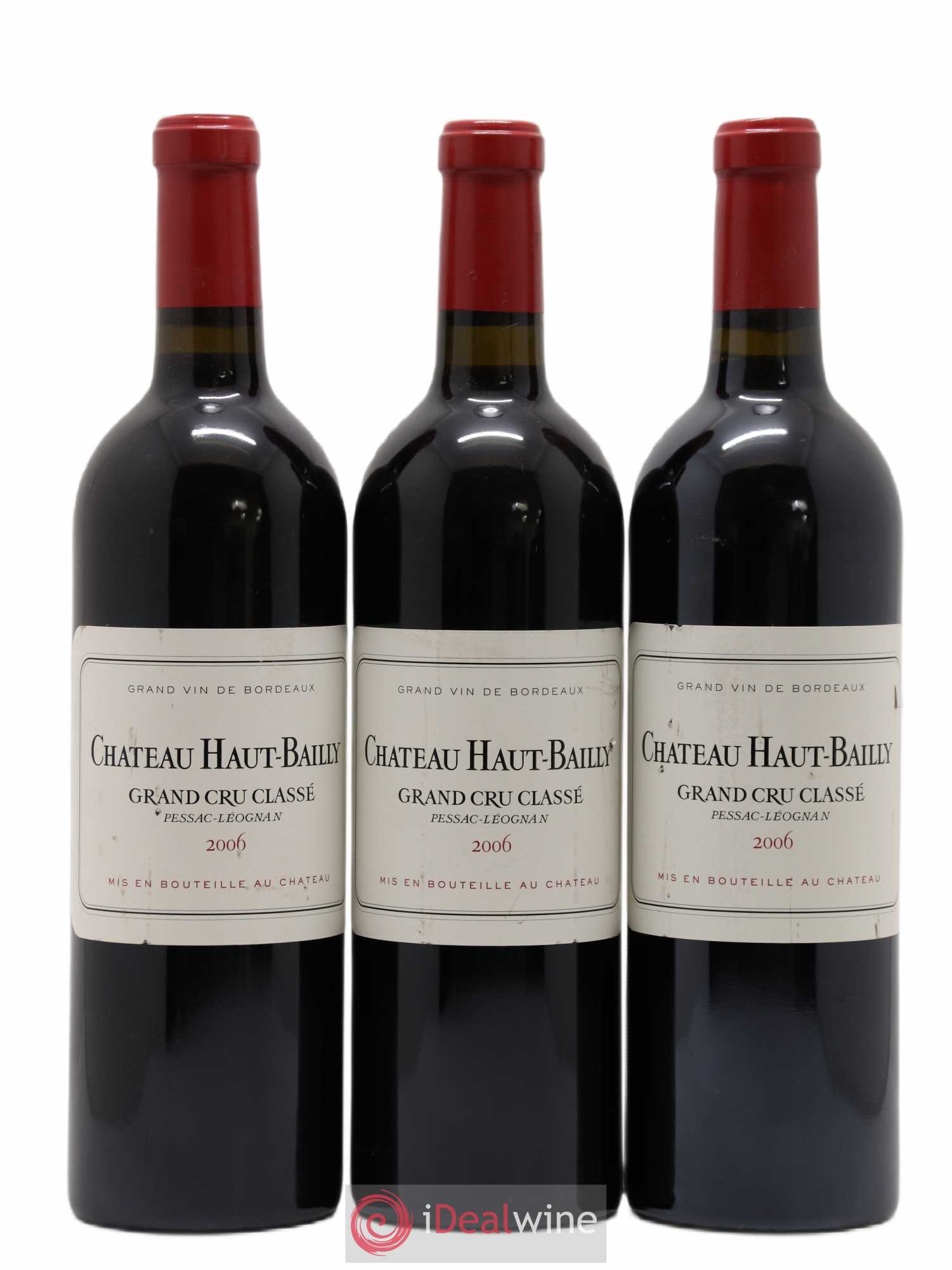 Château Haut-Bailly Cru Classé de Graves 2006 - Lot de 3 bouteilles - 0