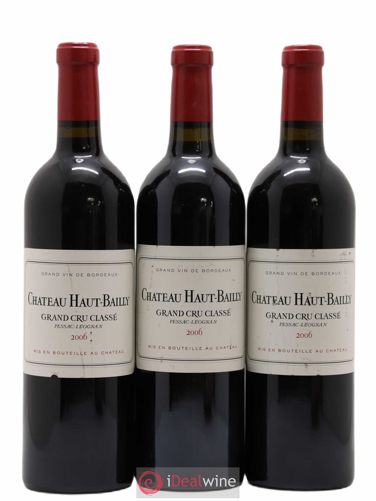 Château Haut-Bailly Cru Classé de Graves 2006 - Lot de 3 bouteilles - 0