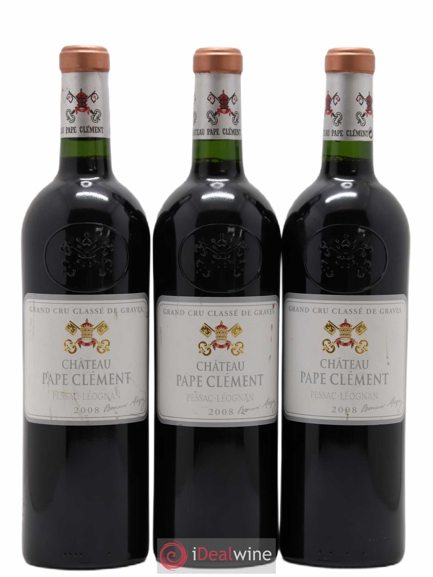 Château Pape Clément Cru Classé de Graves 2008 - Lot de 3 bouteilles - 0