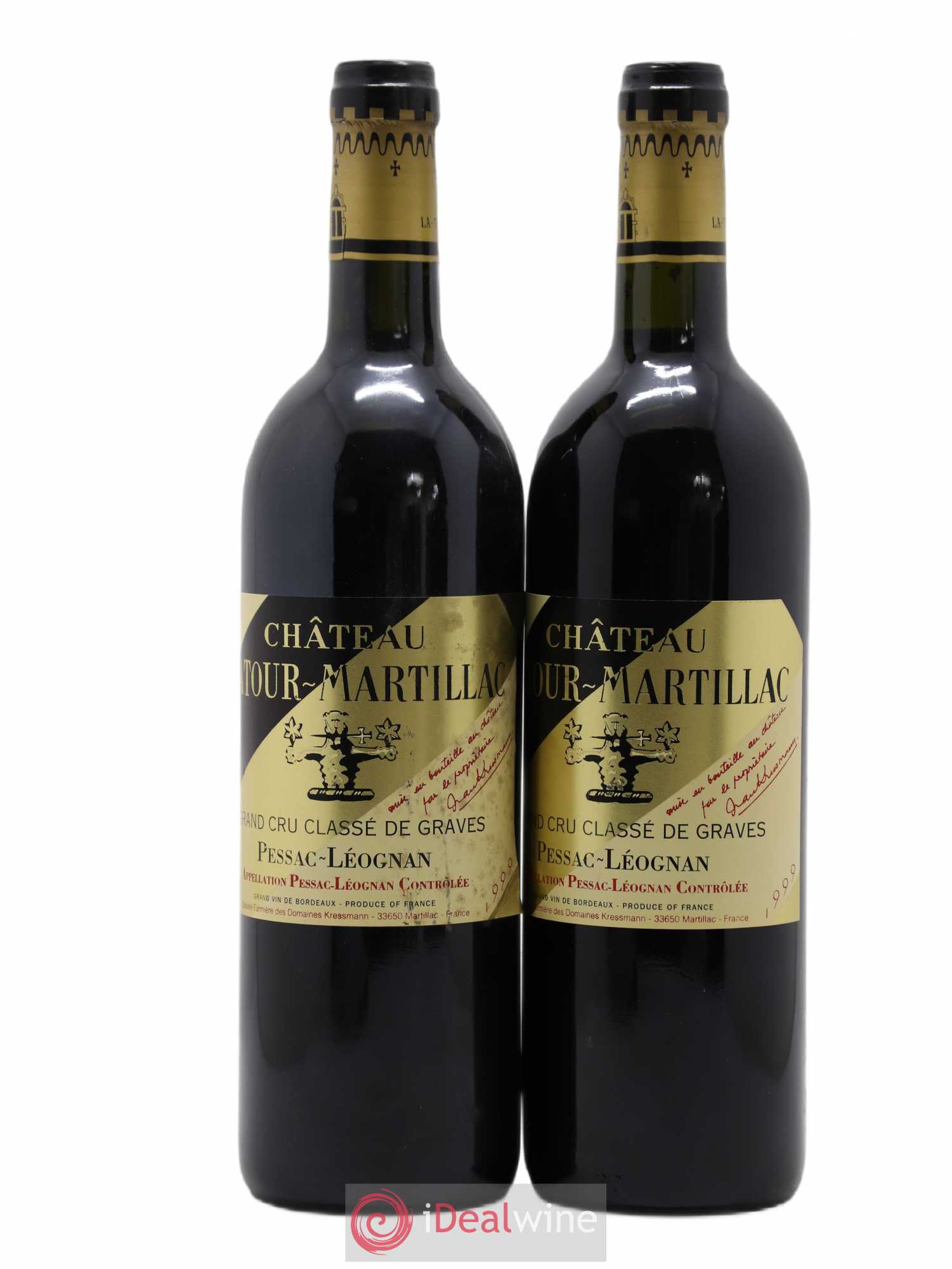 Château Latour-Martillac Cru Classé de Graves 1999 - Lot de 2 bouteilles - 0