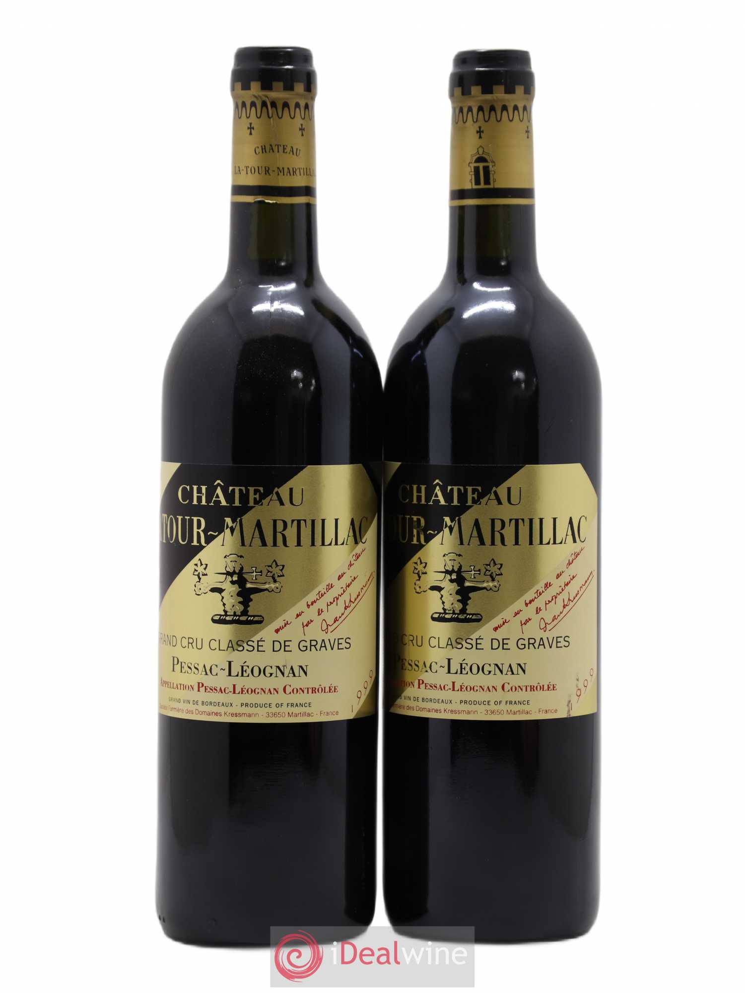 Château Latour-Martillac Cru Classé de Graves 1999 - Lot de 2 bouteilles - 0
