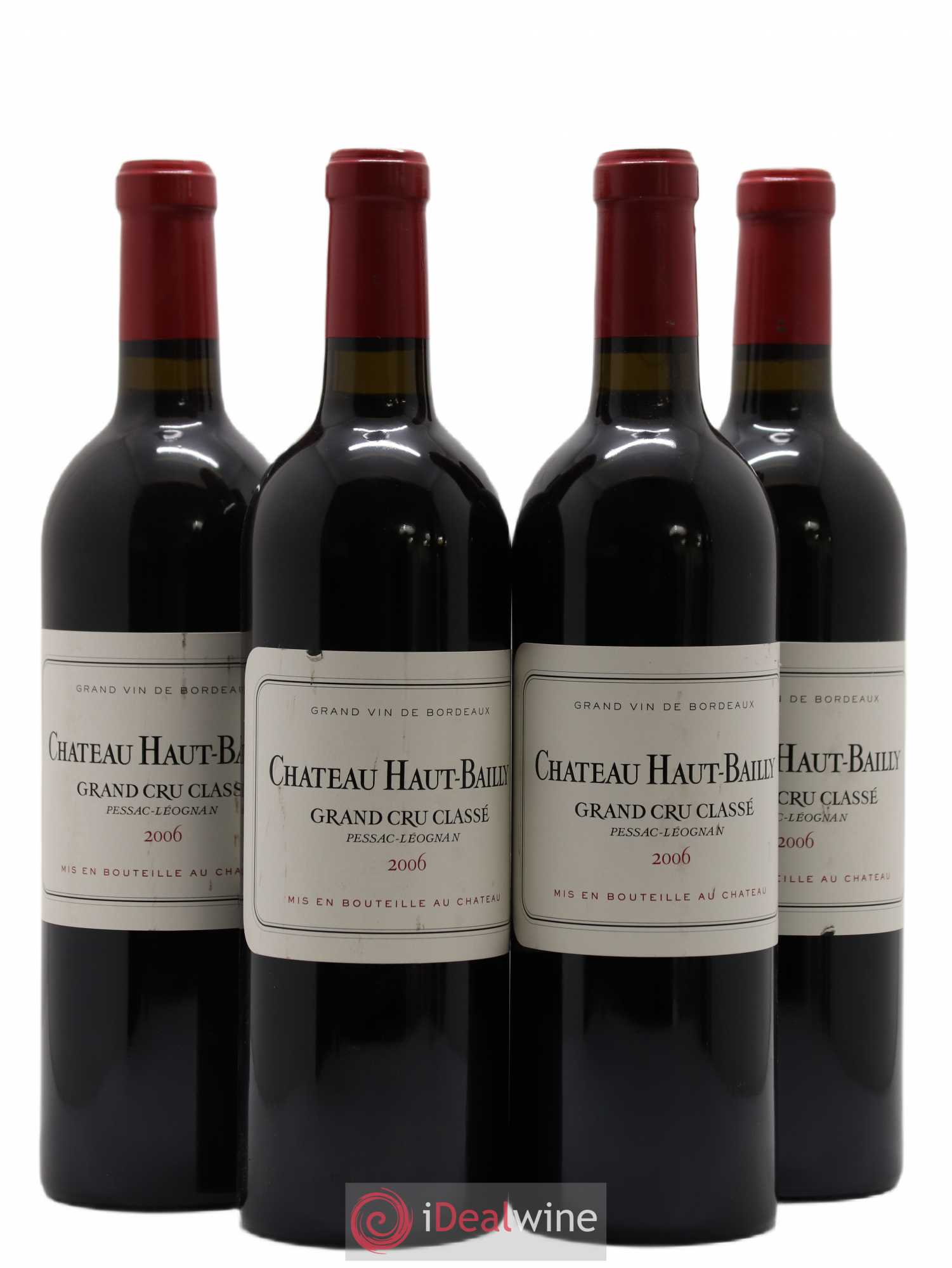 Château Haut-Bailly Cru Classé de Graves 2006 - Lot de 4 bouteilles - 0