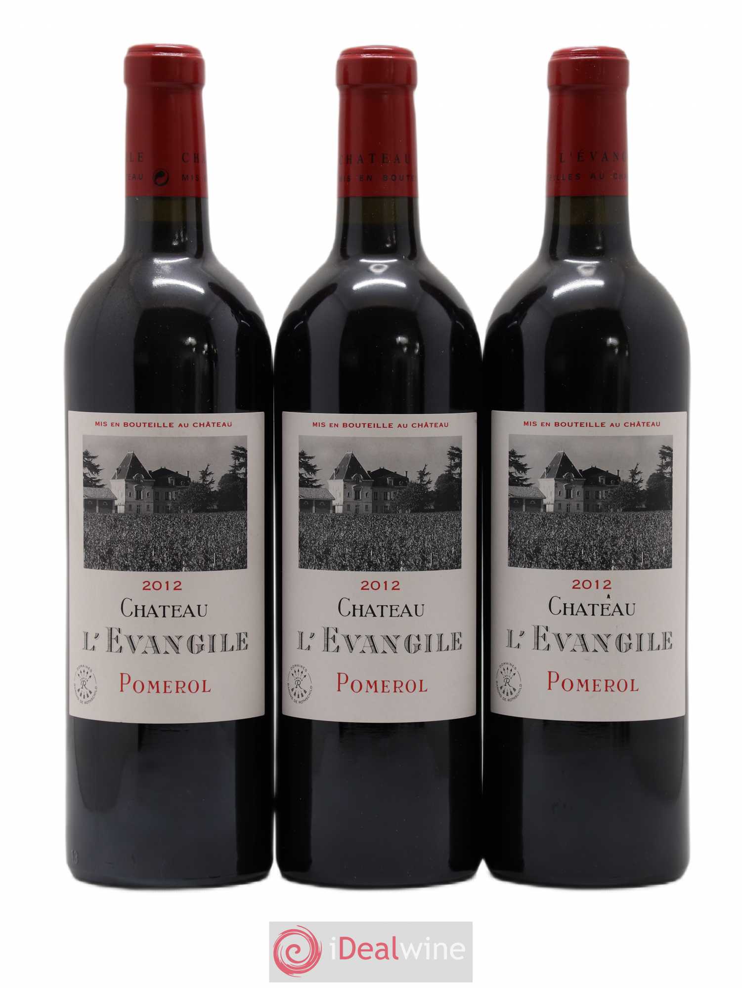 Château l' Évangile 2012 - Lot de 3 bouteilles - 0