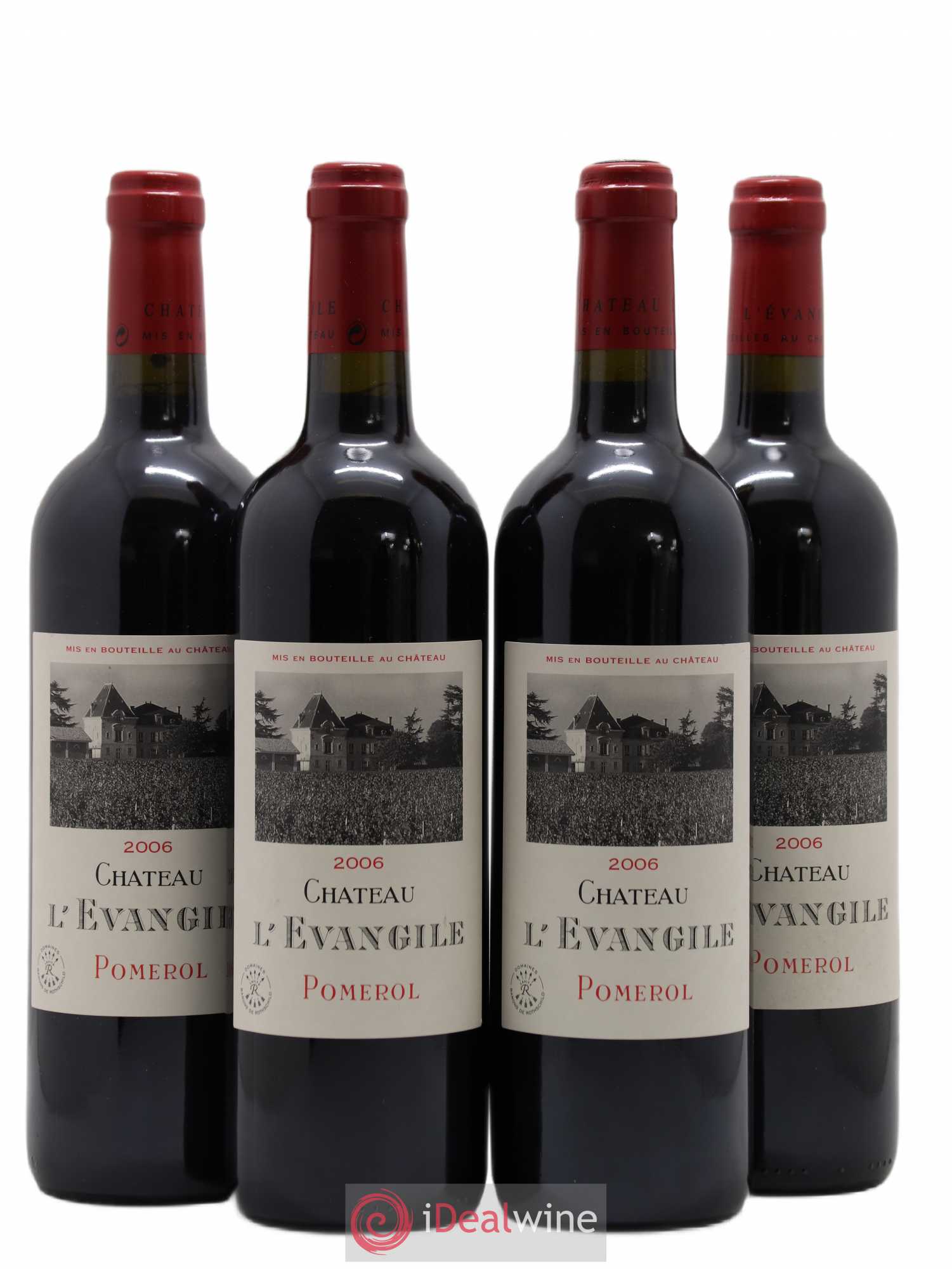Château l' Évangile 2006 - Lot de 4 bouteilles - 0