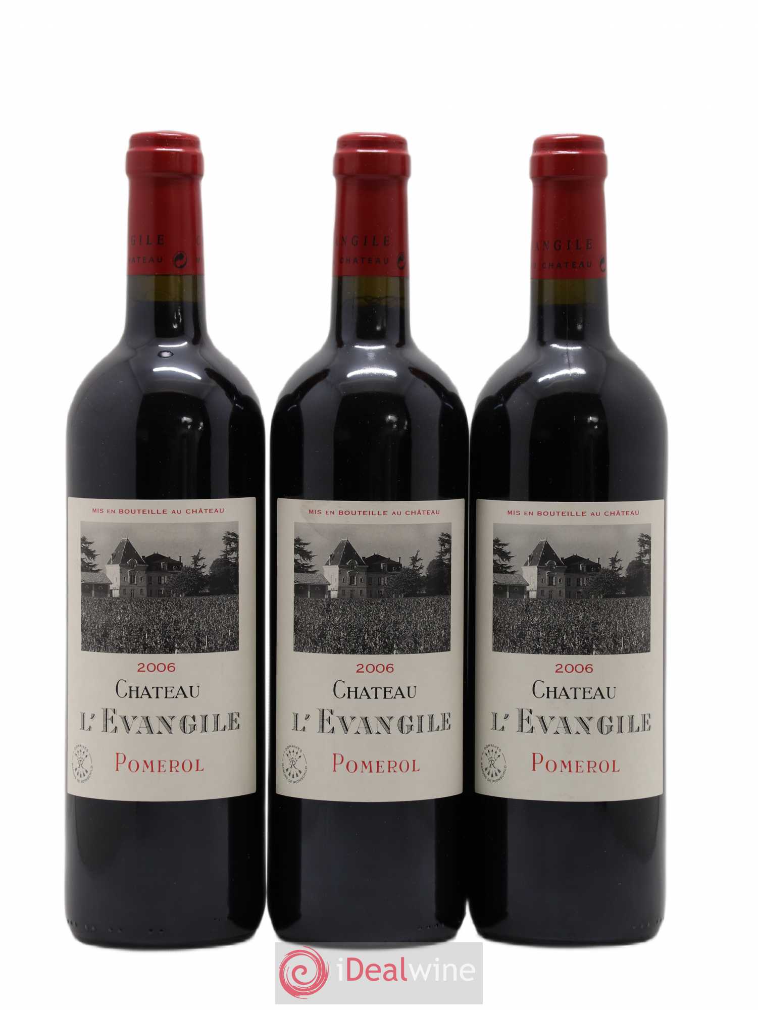 Château l' Évangile 2006 - Lot de 3 bouteilles - 0