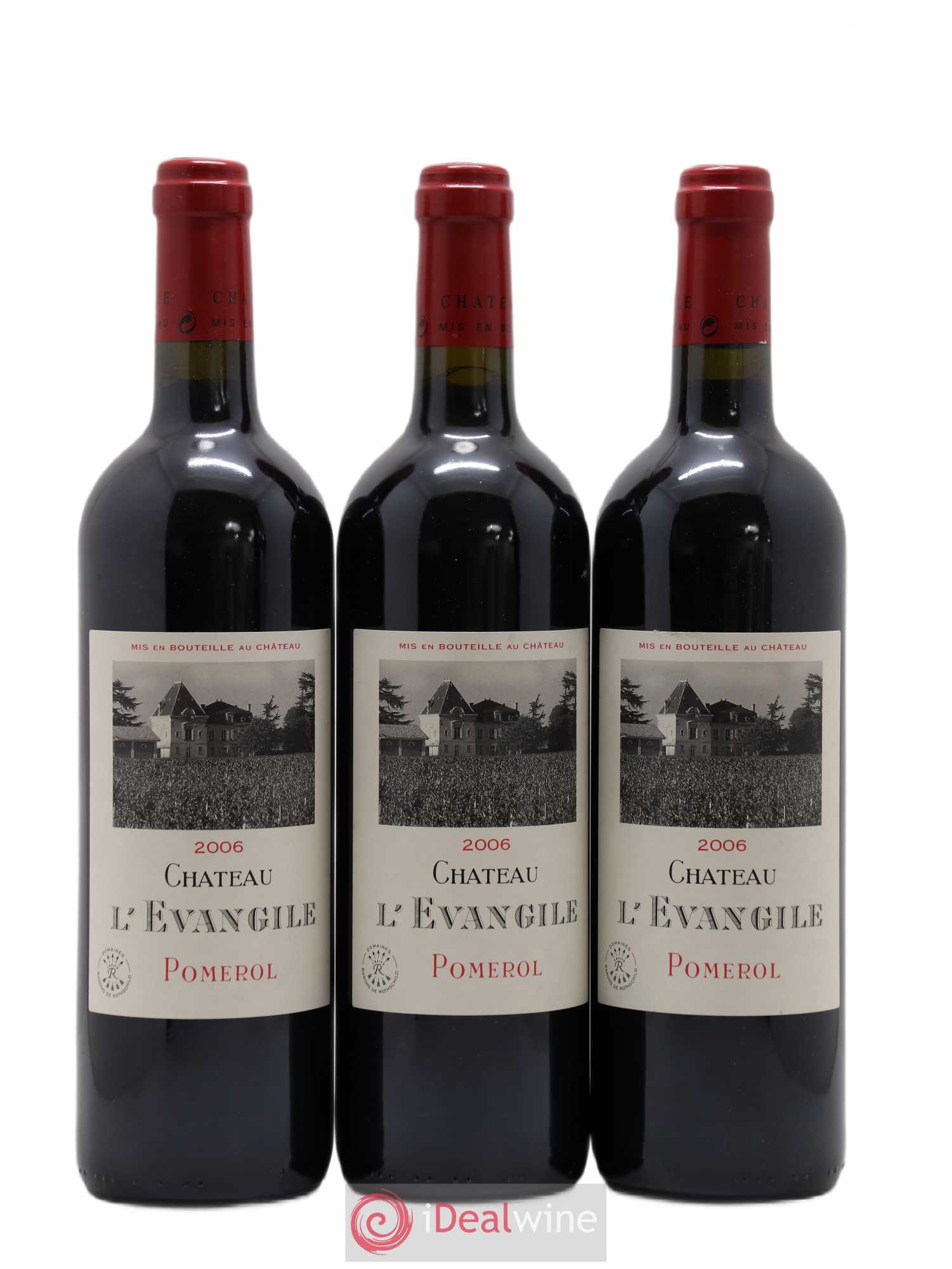 Château l' Évangile 2006 - Lot de 3 bouteilles - 0