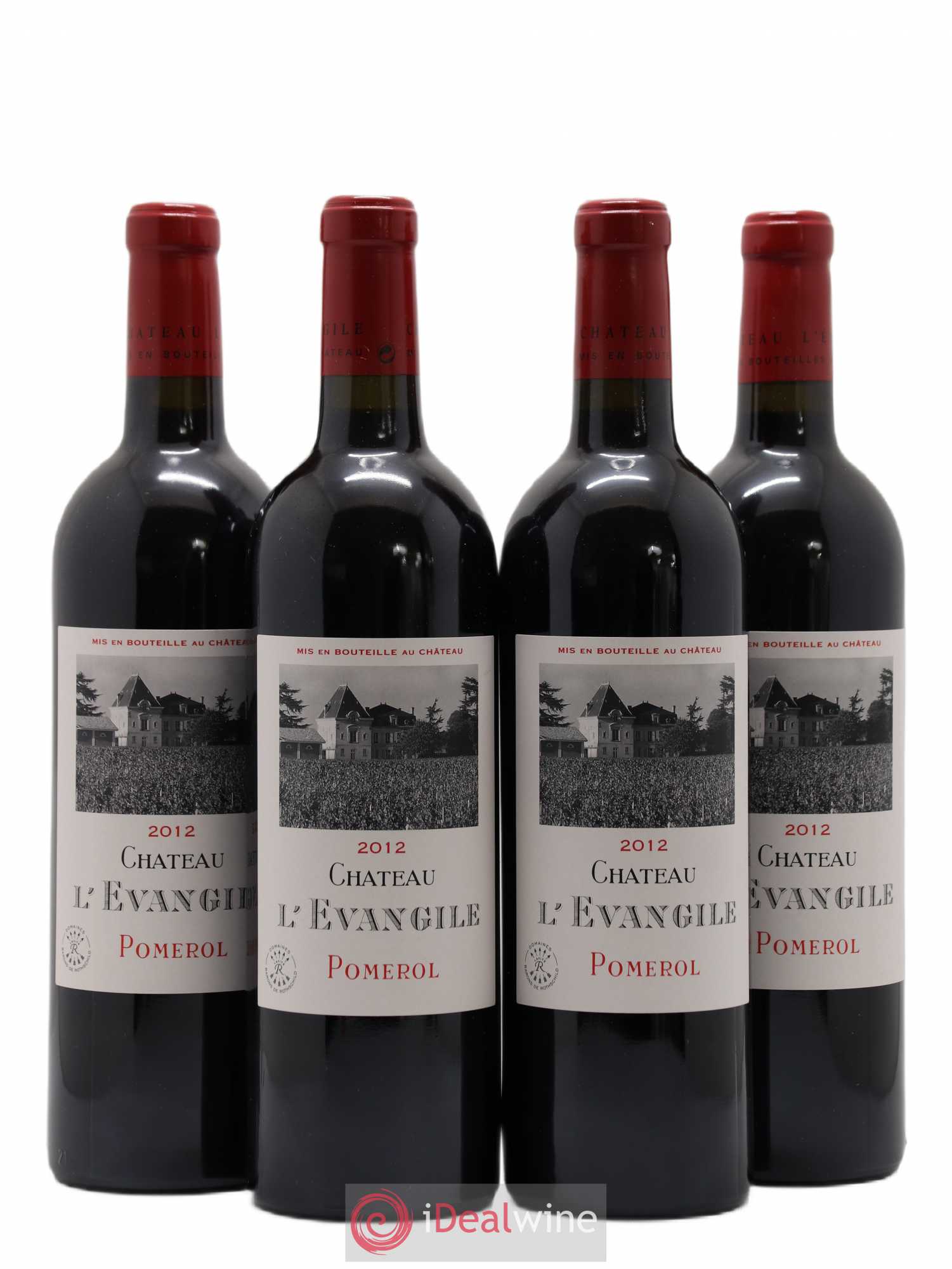 Château l' Évangile 2012 - Lot de 4 bouteilles - 0