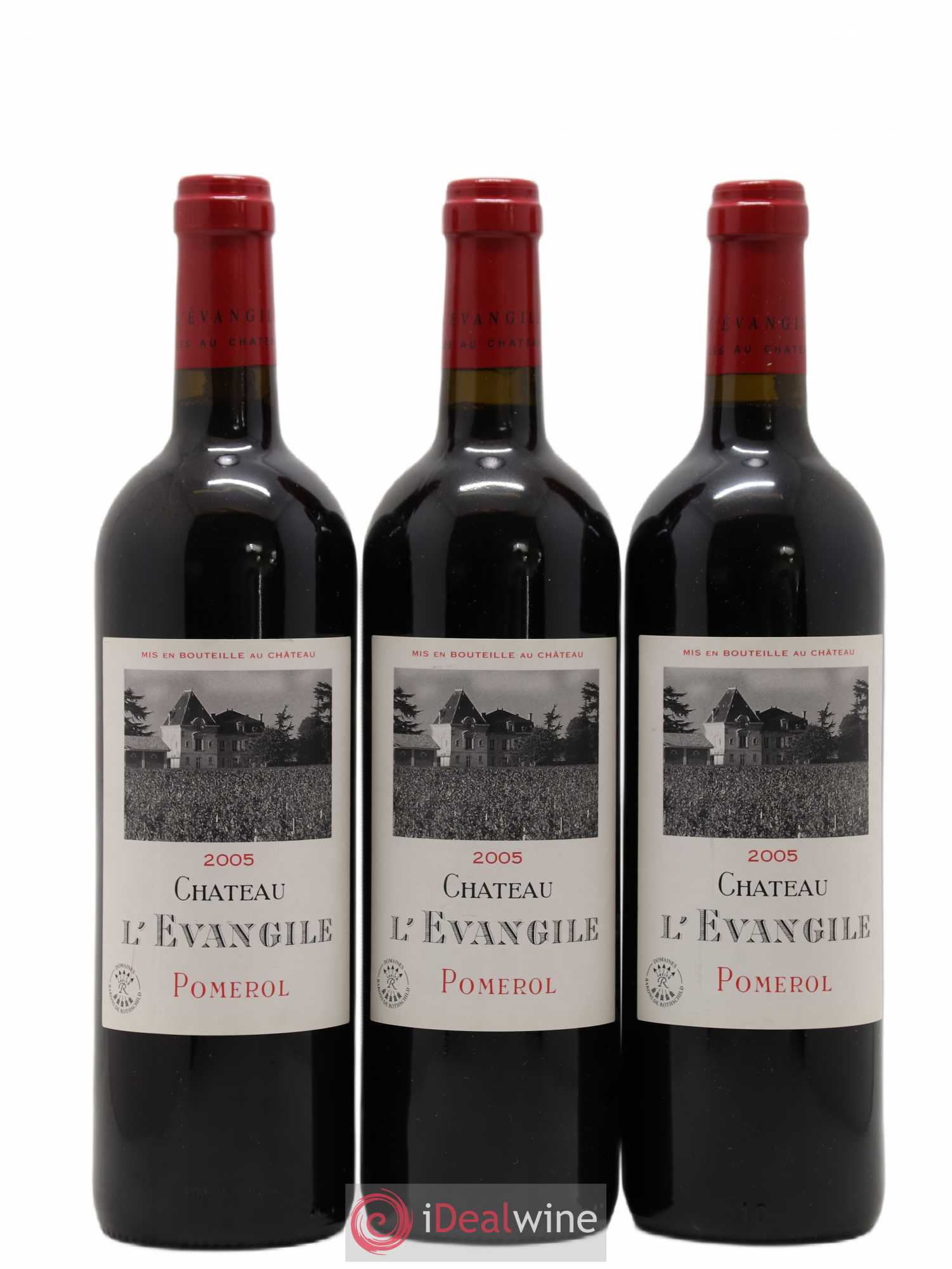 Château l' Évangile 2005 - Lot de 3 bouteilles - 0