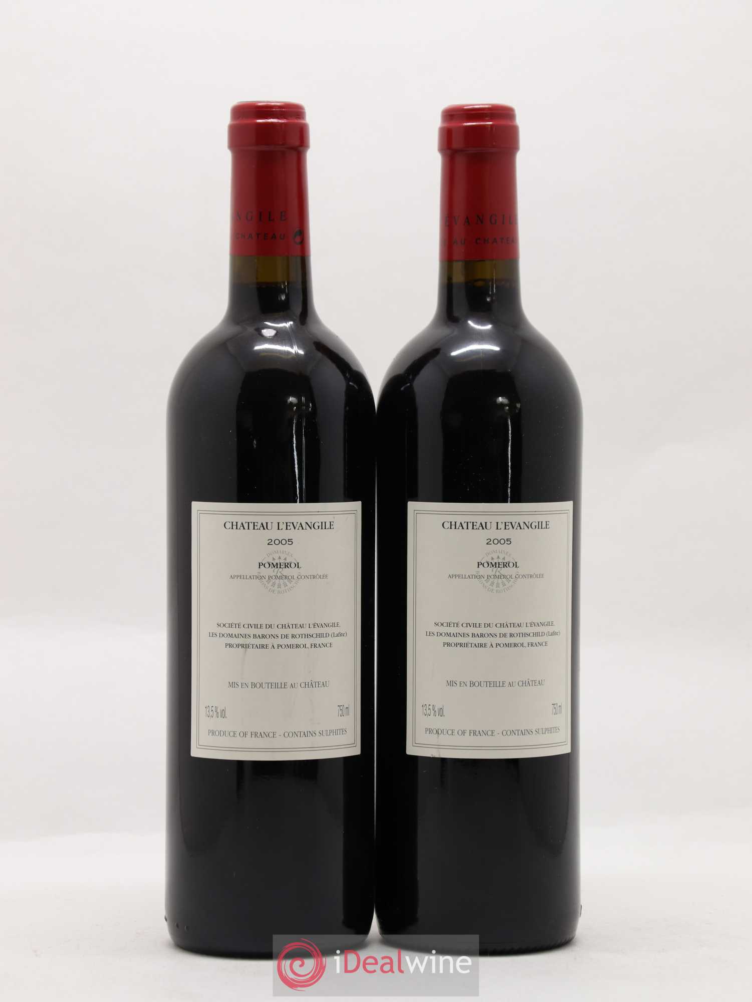 Château l' Évangile 2005 - Lot de 2 bouteilles - 1