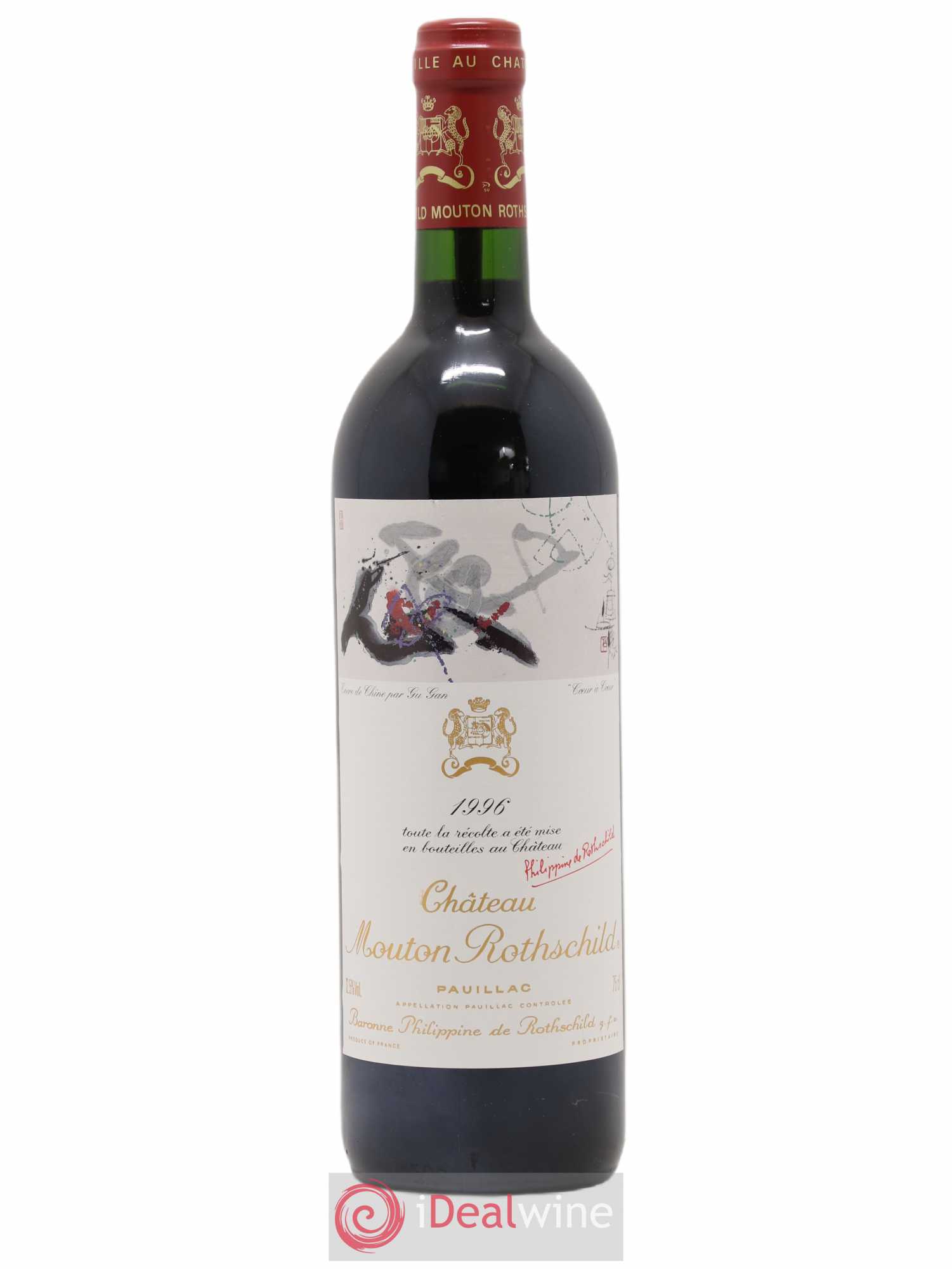 Château Mouton Rothschild 1er Grand Cru Classé 1996 - Lot de 1 bouteille - 0